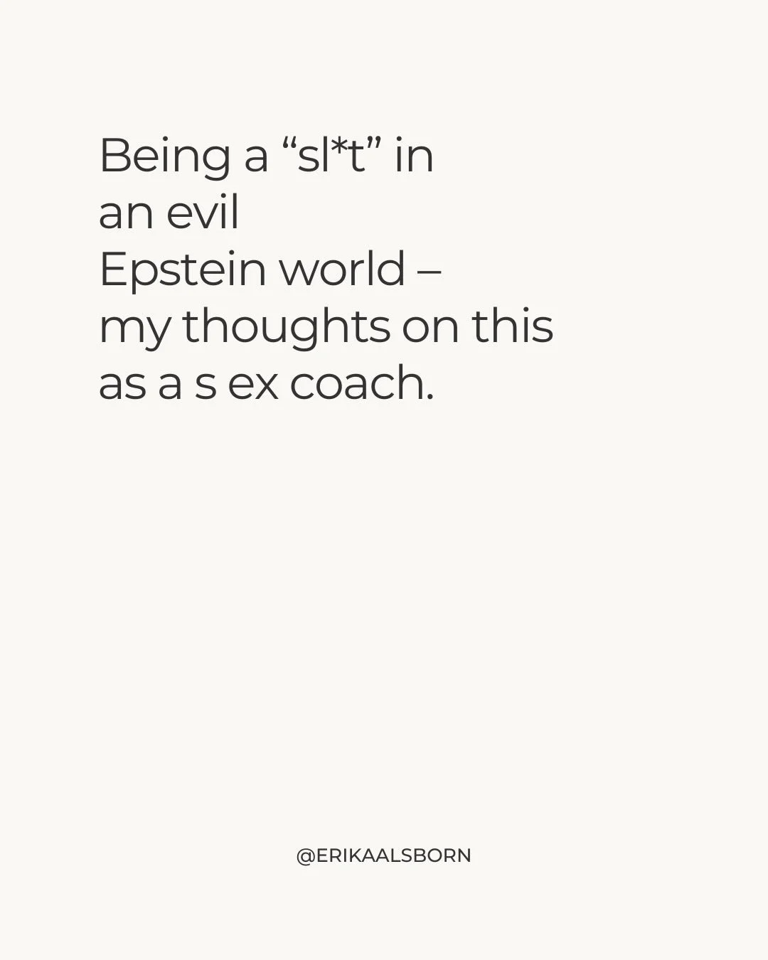 Getting this off my chest. 

Here for the conversation.