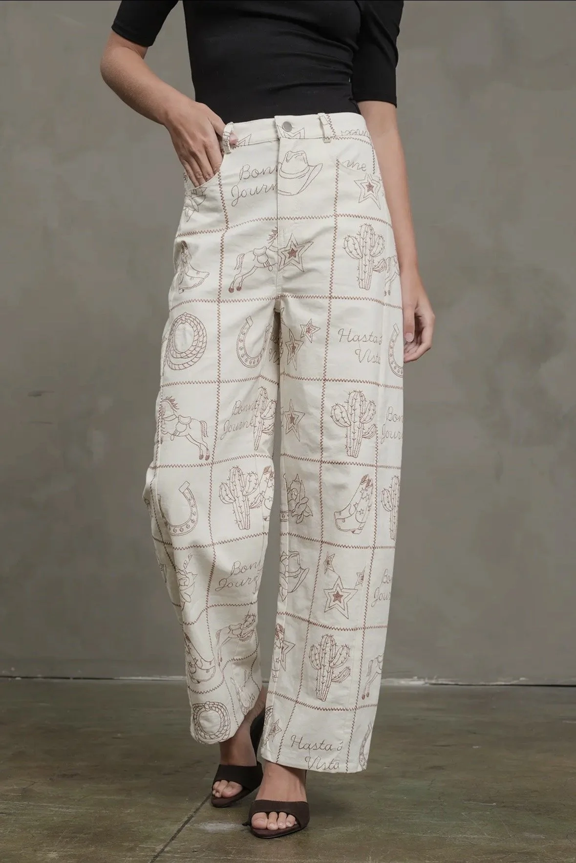 Western Motif Pant