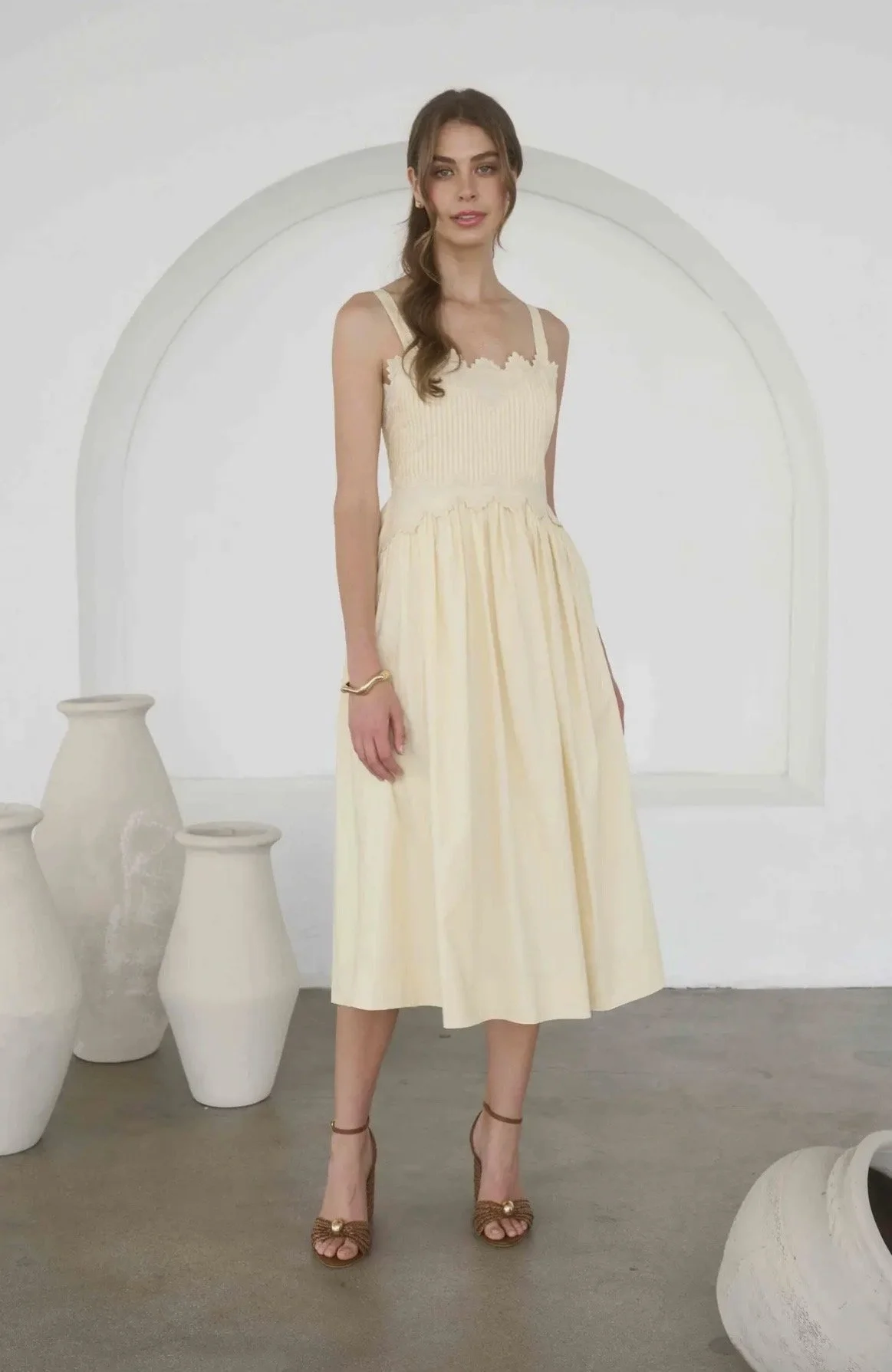 Butter Yellow Midi