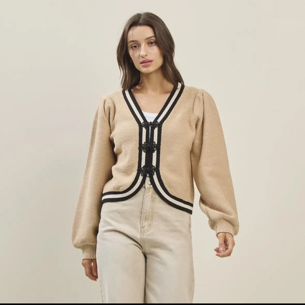 Frog Button Cardigan