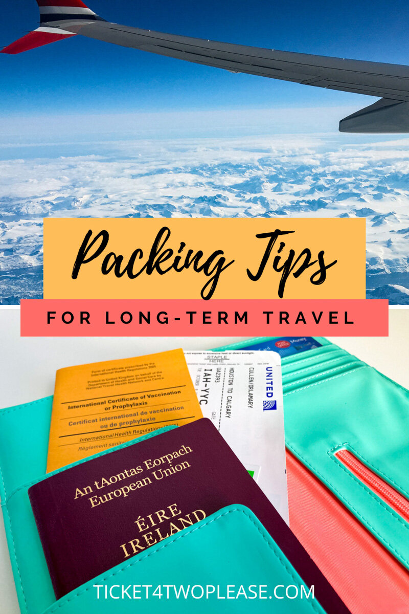 Packing tips for long-term travel