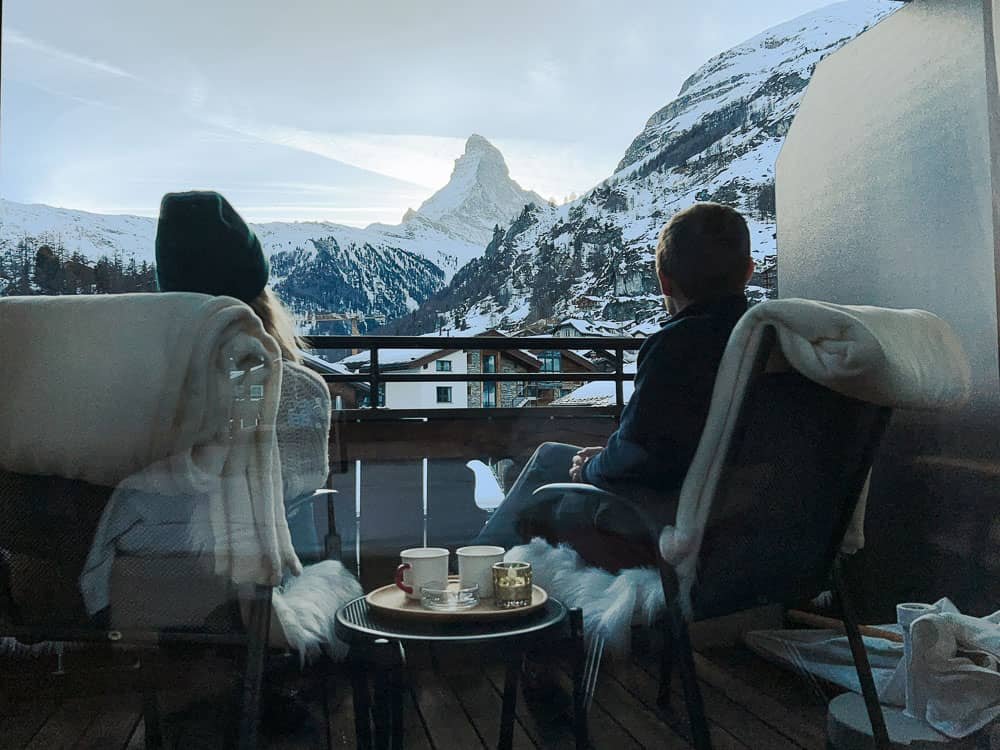 Balcony View - Swiss Alpine Hotel Allalin - Zermatt.jpg