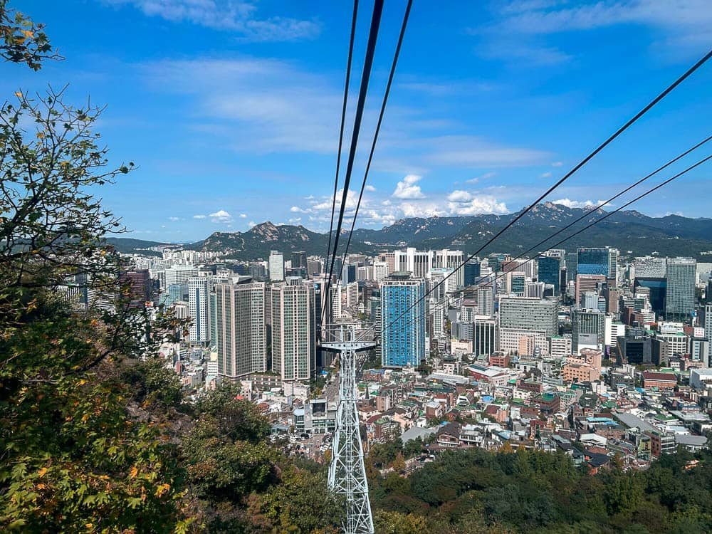 Namsan Cable Car - N Seoul Tower - South Korea