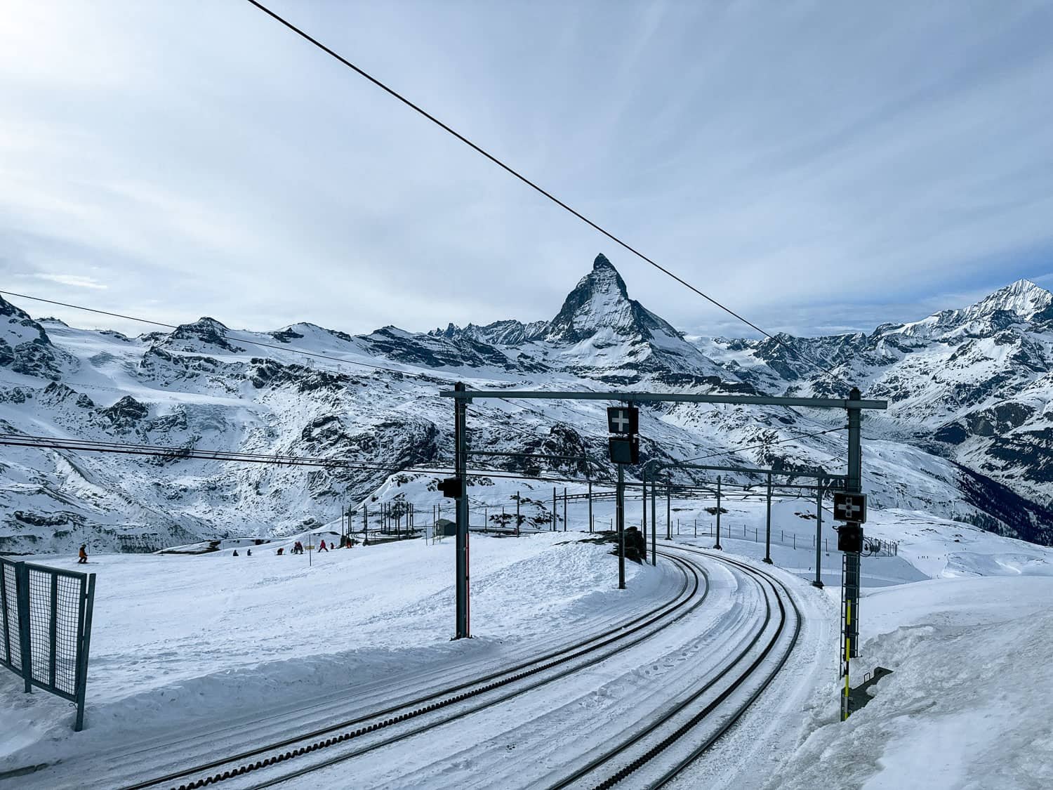 Gornergrat Railway with the iconic Matterhorn in the background