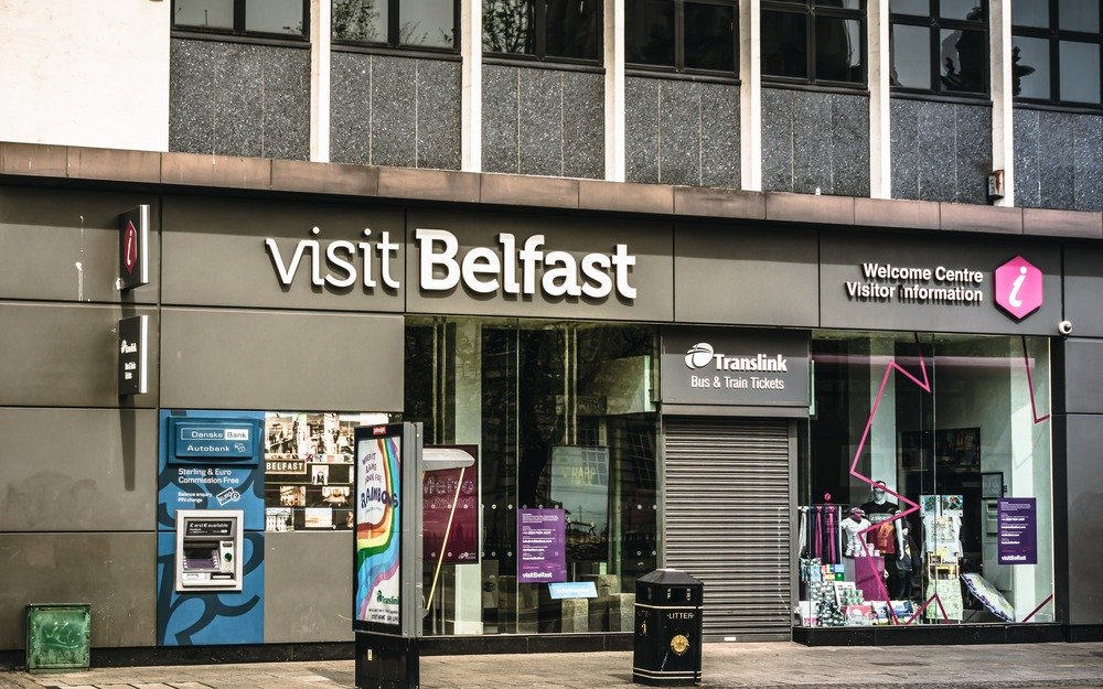 Visit Belfast Building - where the shuttle bus picks you up to visit the Game of Thrones Studio Tour