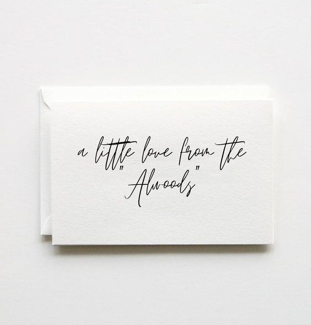 Bespoke A6 notecards with your choice of personalisation