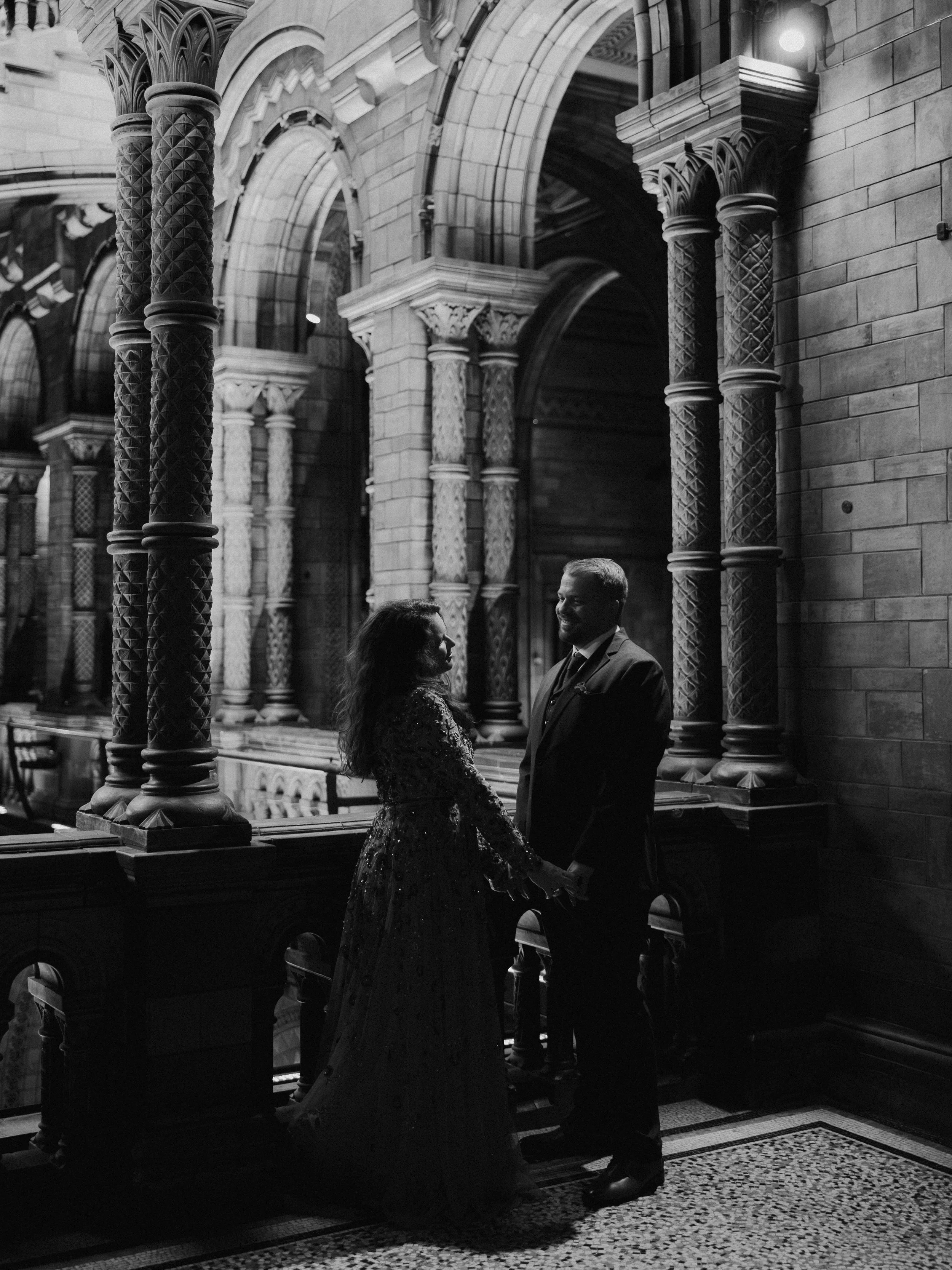 An Intimate London Destination Elopement at the Natural History Museum