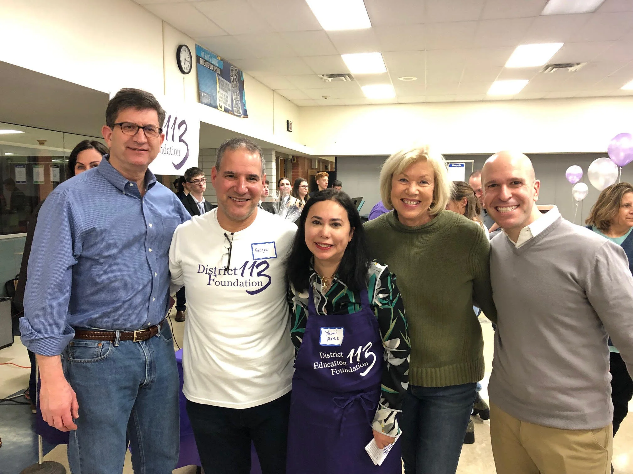 Yumi Ross with US Rep. Brad Schneider