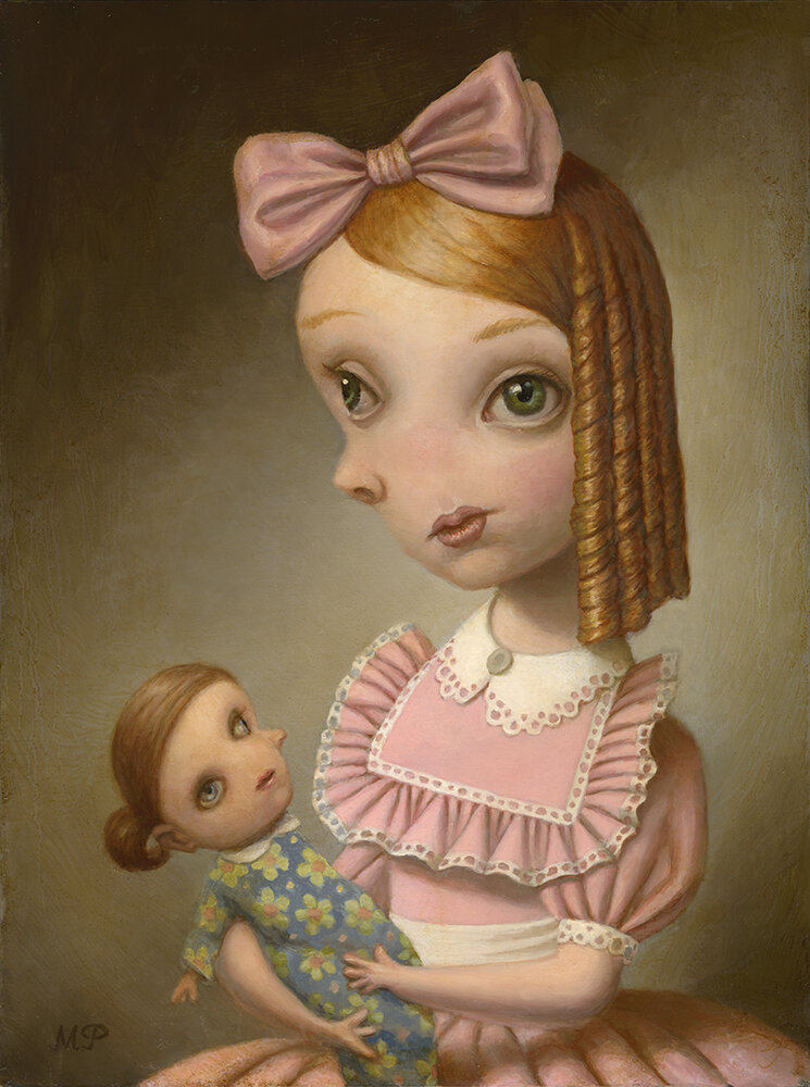 Girl Holding a Doll