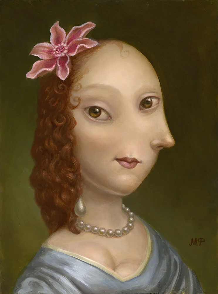 Woman Wearing a Lily