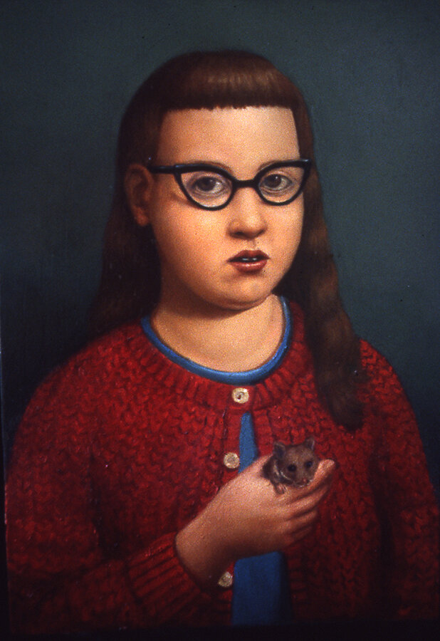 Girl Holding a Hamster