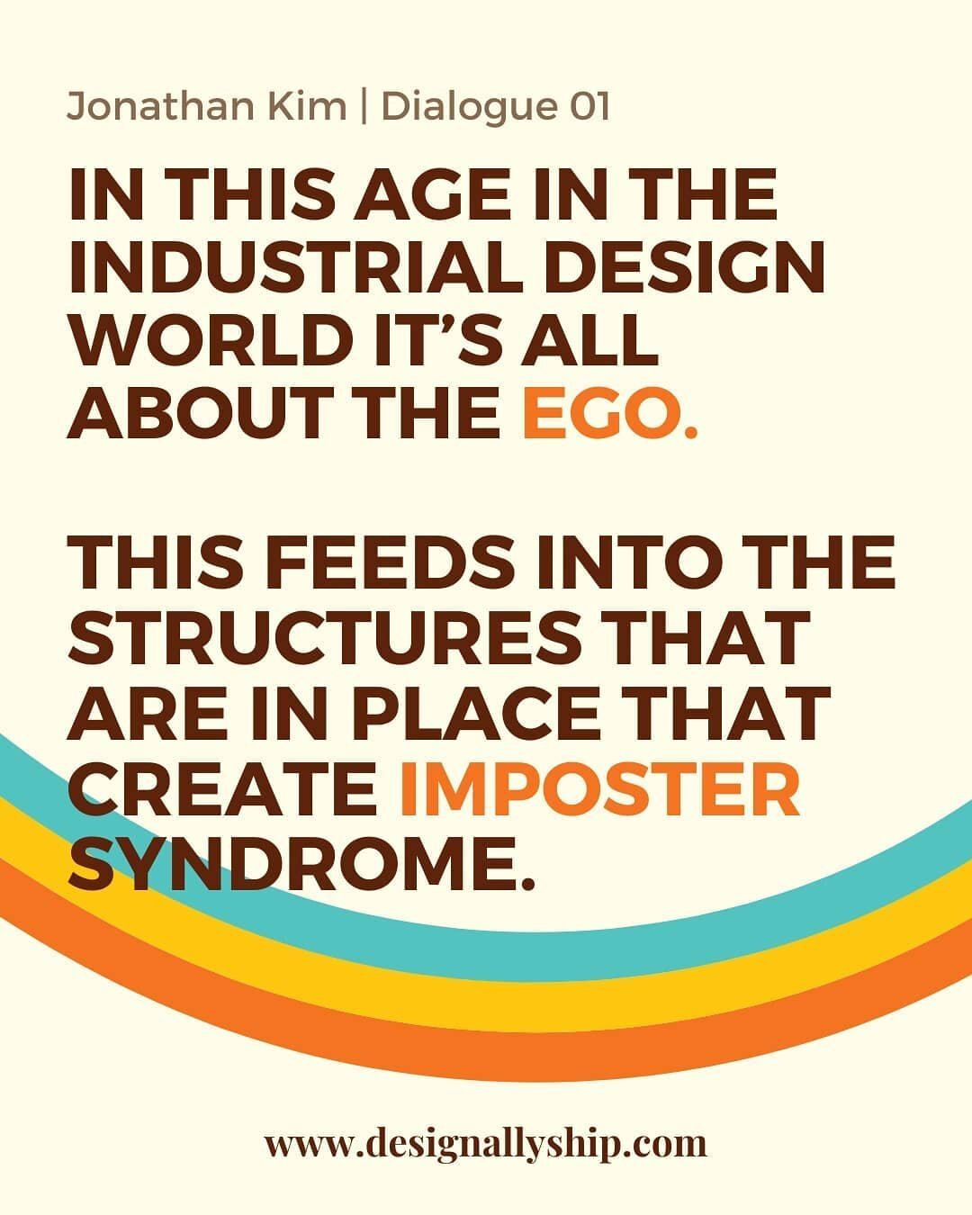 @id_jonathan shared these insights with us at our last Dialogues event with @our.being as we explored how identity intersects with imposter syndrome. One of the themes we encountered with Jonathan, @roxana_ghani and @lindustrial_/@was the way ego and