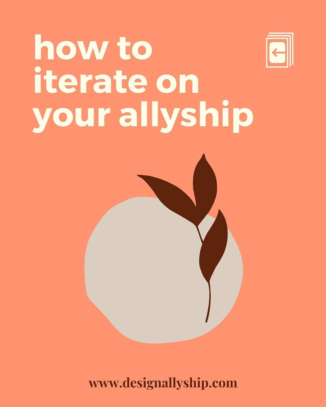 Allyship is an ongoing journey of betterment and self-growth. With that in mind, here's your daily reminder to iterate on your allyship and grow your skills! Committing to growth is solidarity in practice 🌱

You can build your ally skillset by check