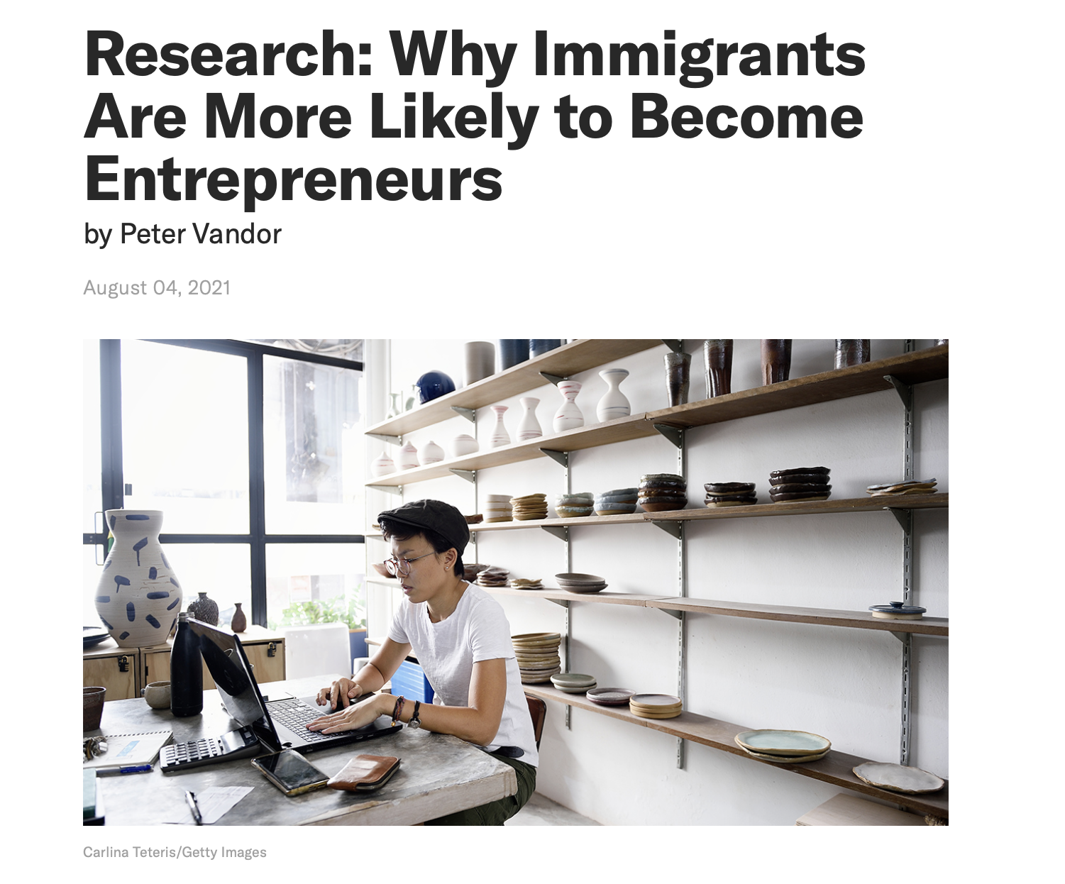 Why immigrants are more likely to become entrepreneurs?