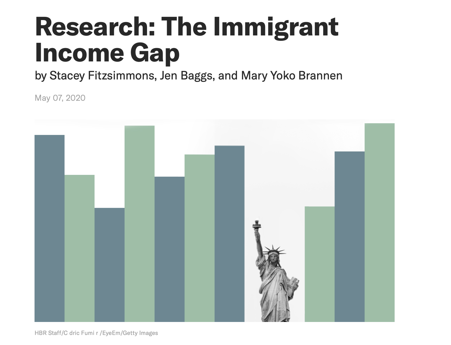 The immigrant income gap