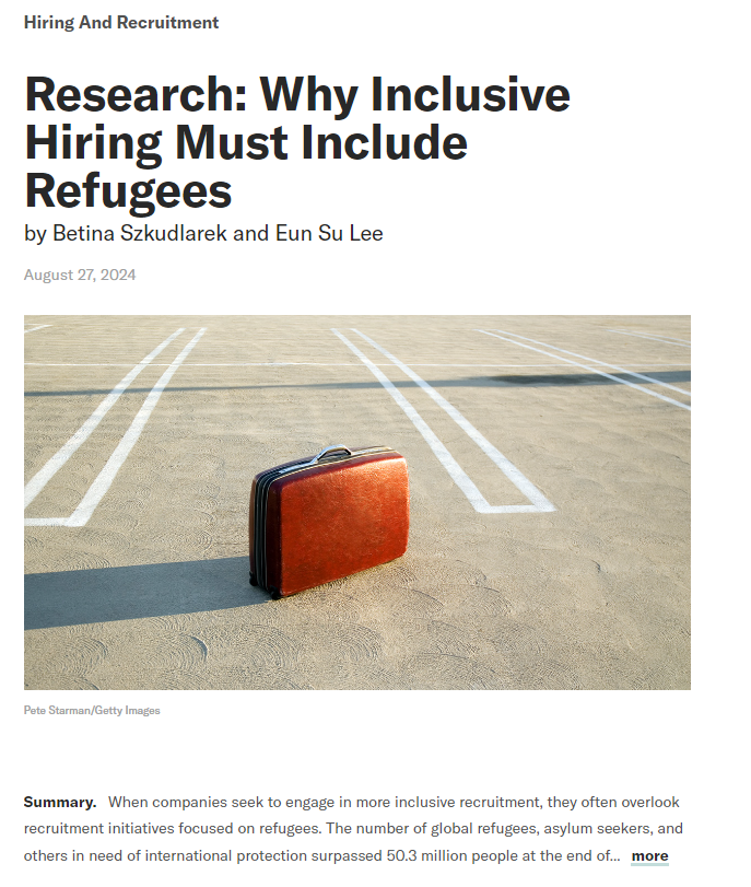 Research: Why Inclusive Hiring Must Include Refugees