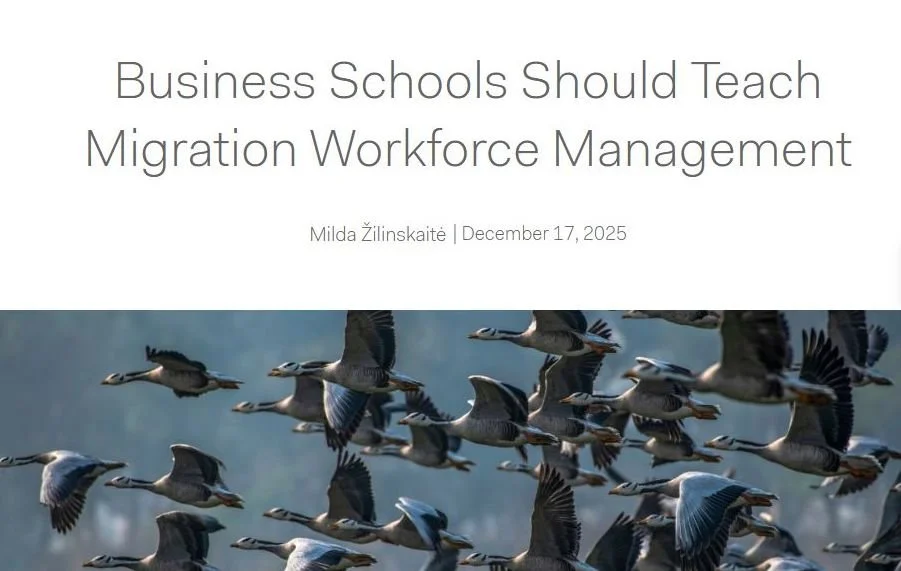 Business Schools Should Teach Migration Workforce Management