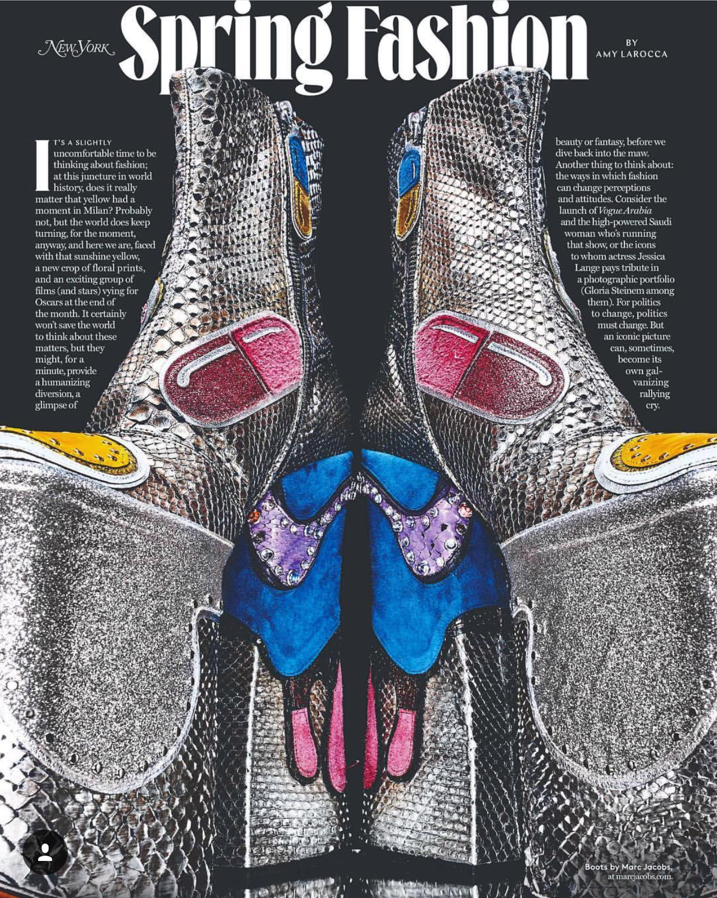 Marc Jacobs Image - Spring 2017 Silver Python Boot.PNG