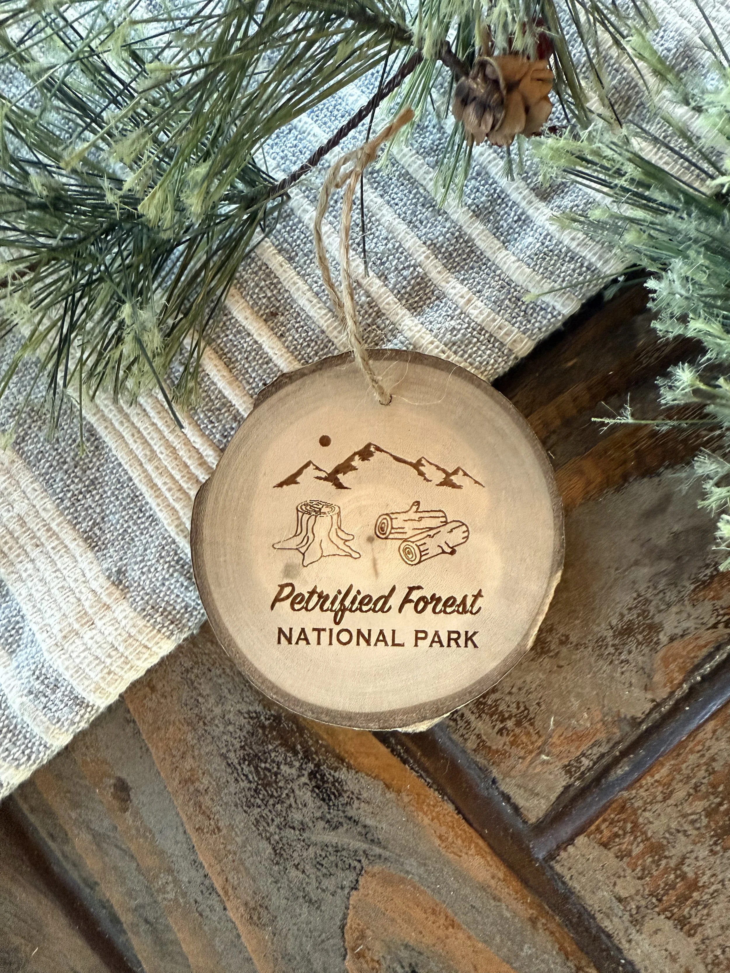 Petrified Forest National Park Engraved Ornament