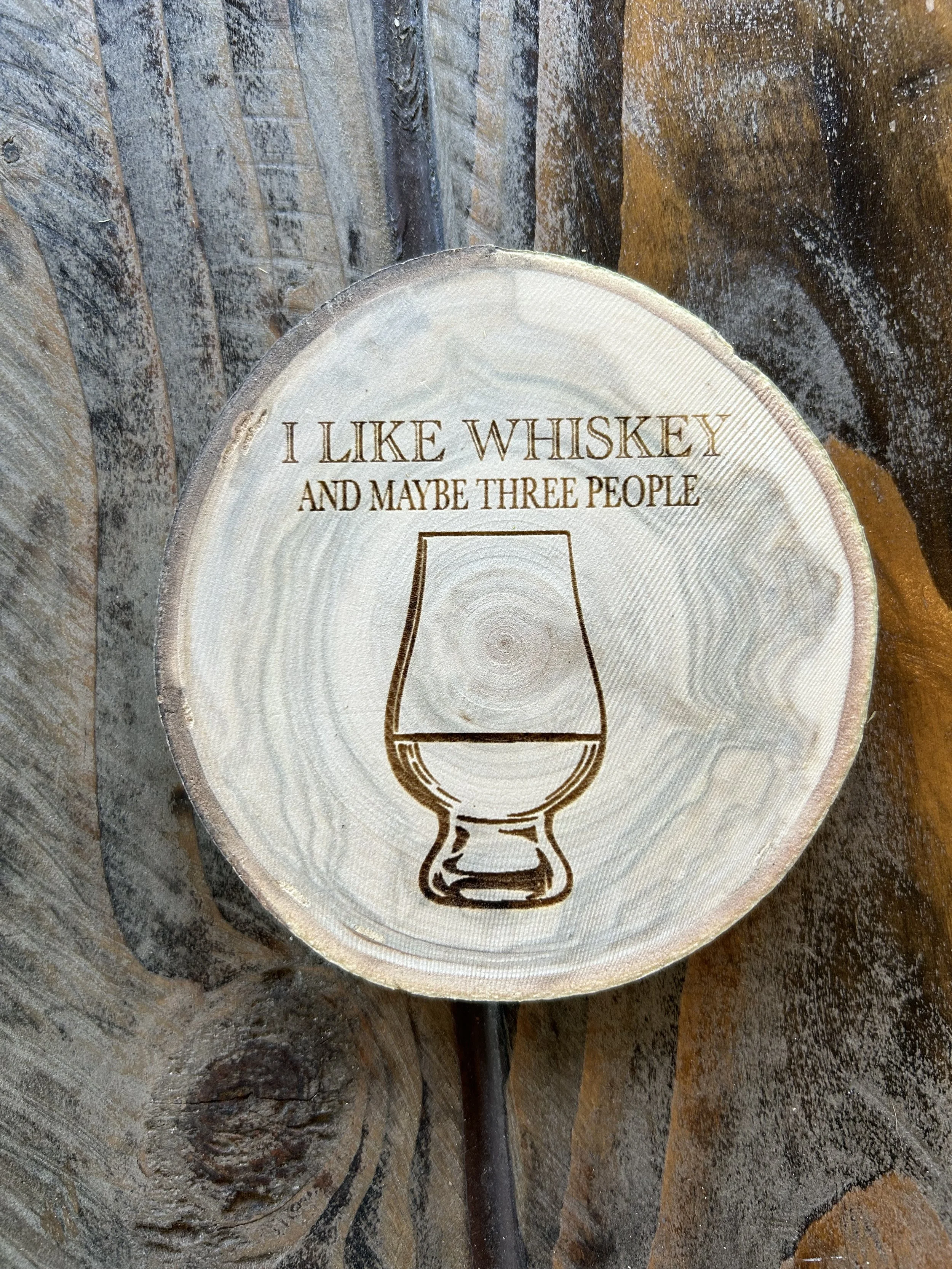 Whiskey: I Like Whiskey and Maybe Three People Coasters