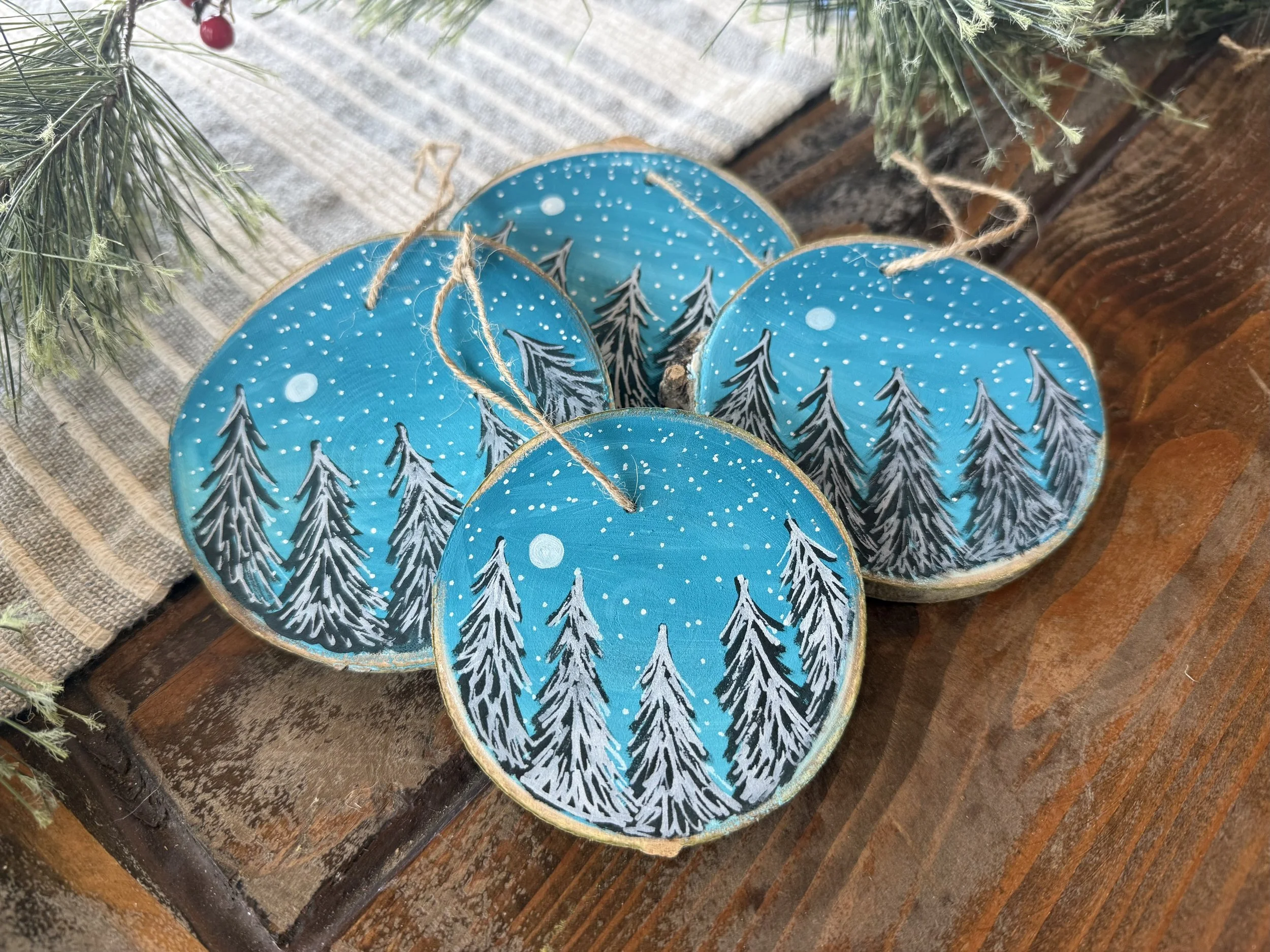 Starry Night Custom Phrase Ornament