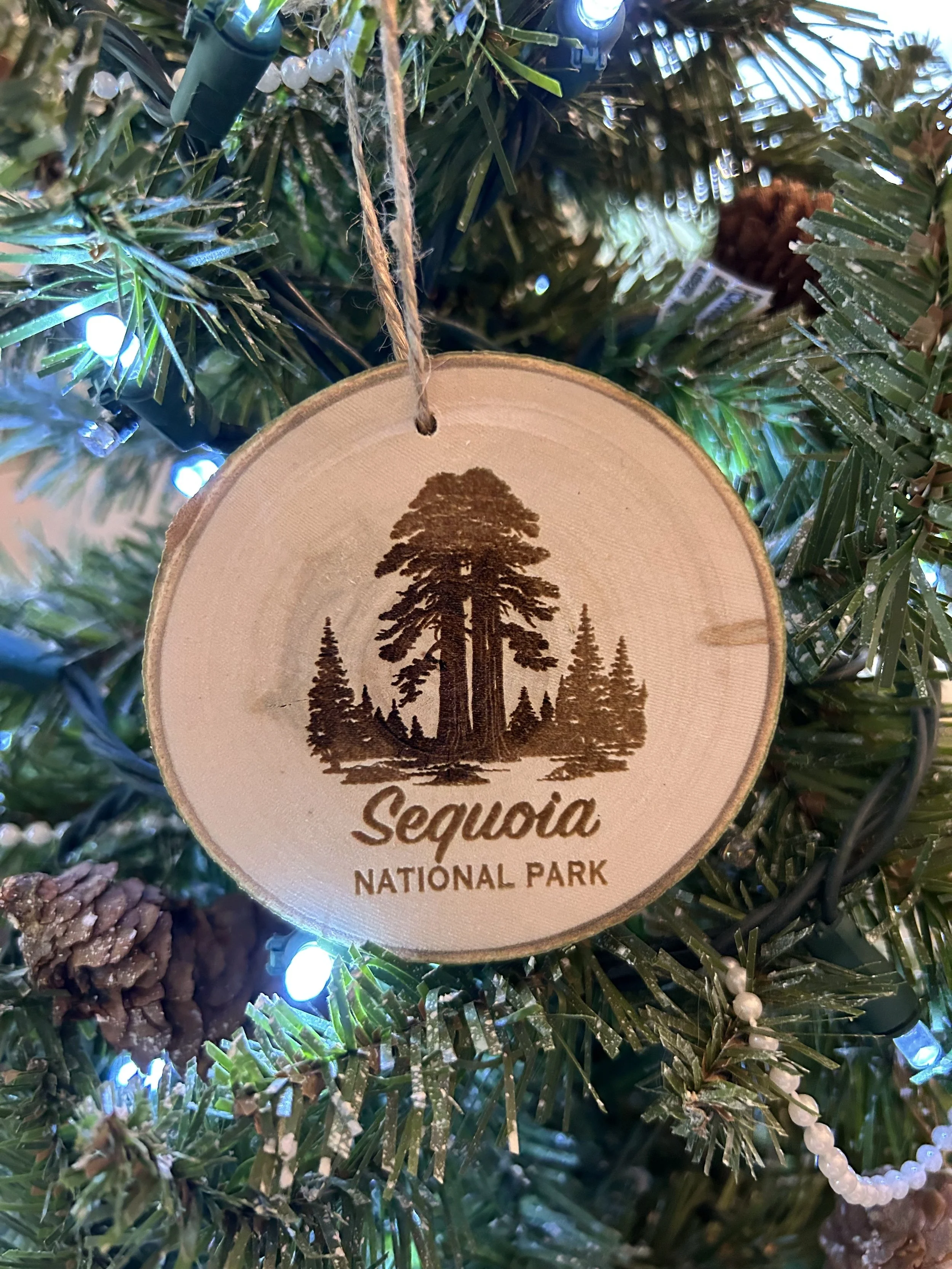 Sequoia National Park Engraved Ornament