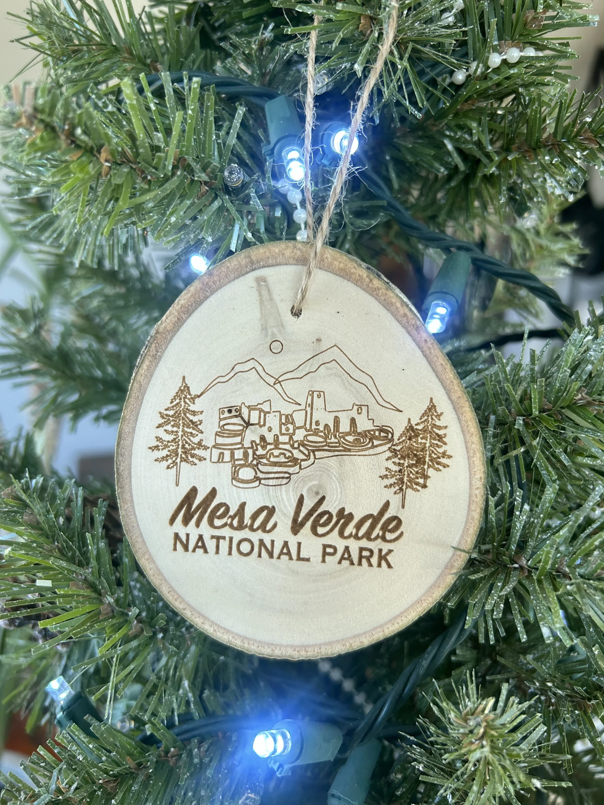Mesa Verde National Park Engraved Ornament