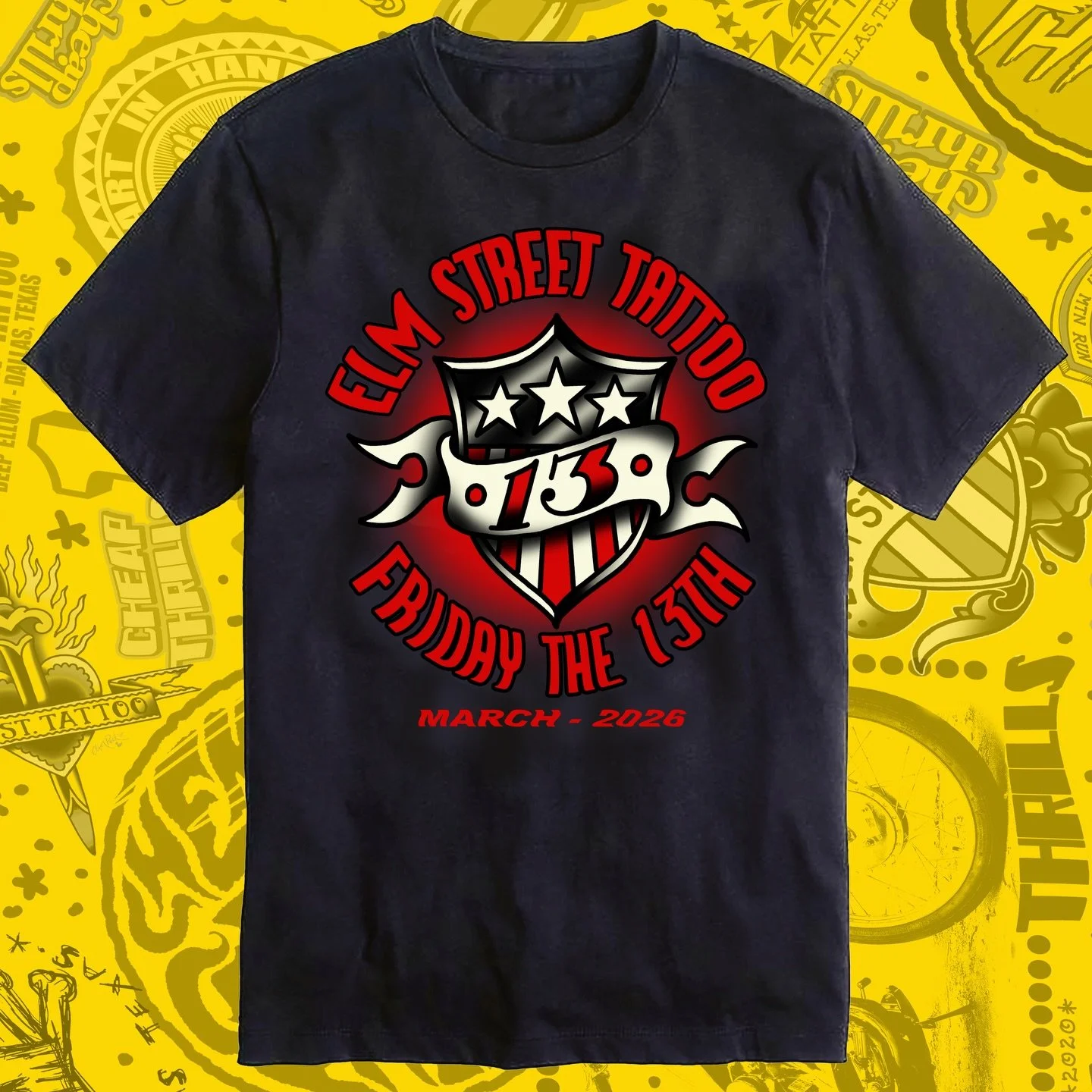 ❗️NEW ❗️MARCH #fridaythe13th shirts are available for pre-order now! 

Holy crap! Back to back Friday the 13ths!!! LFG!!! 📌🥳📌

Shop online at anchorscreenprinting.com

#anchorscreenprinting 
#13tattoos 
#elmstreettattoo
@elmstreettattoo