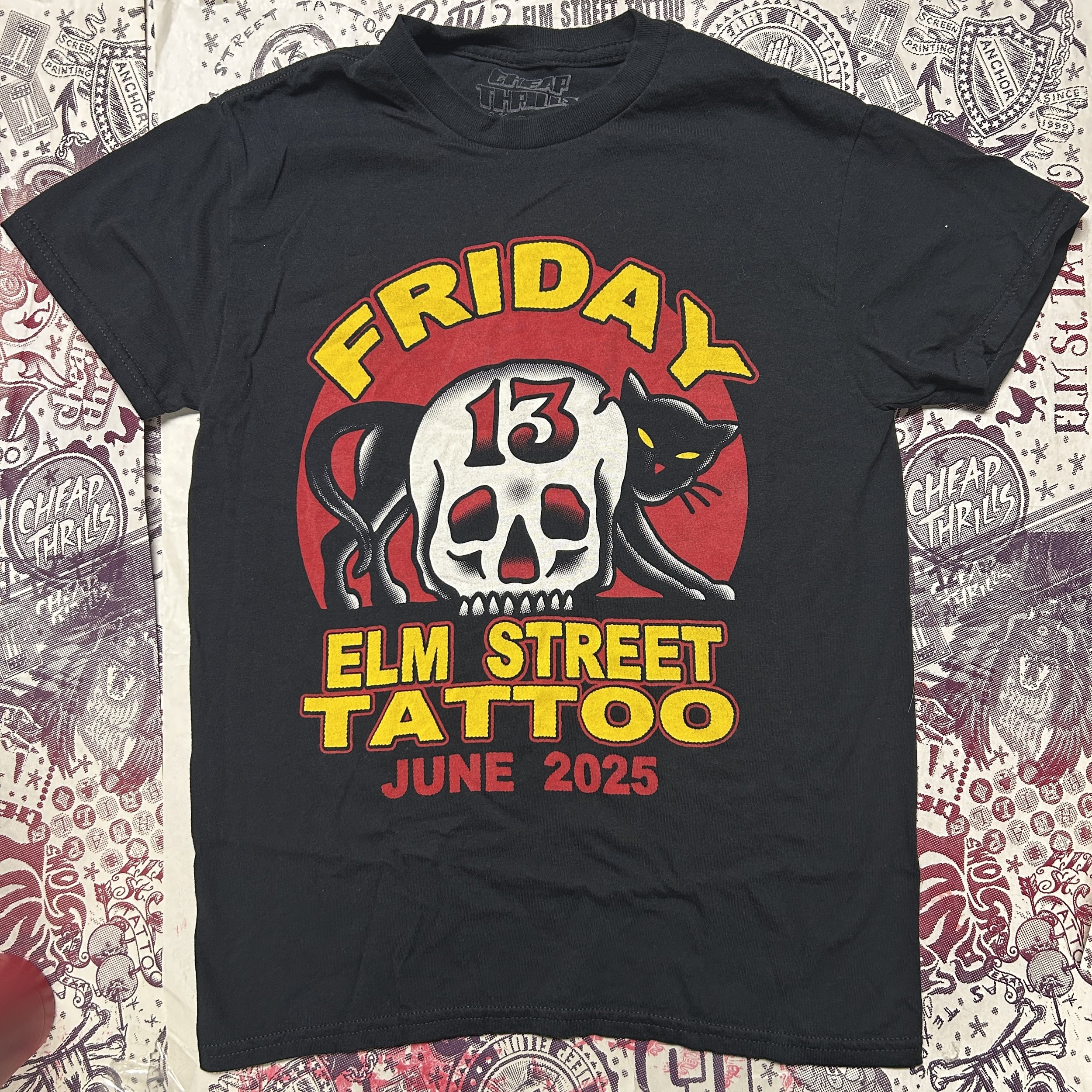 Elm Street Tattoo Friday the 13th Tee 06/13/25 PRE-ORDERS