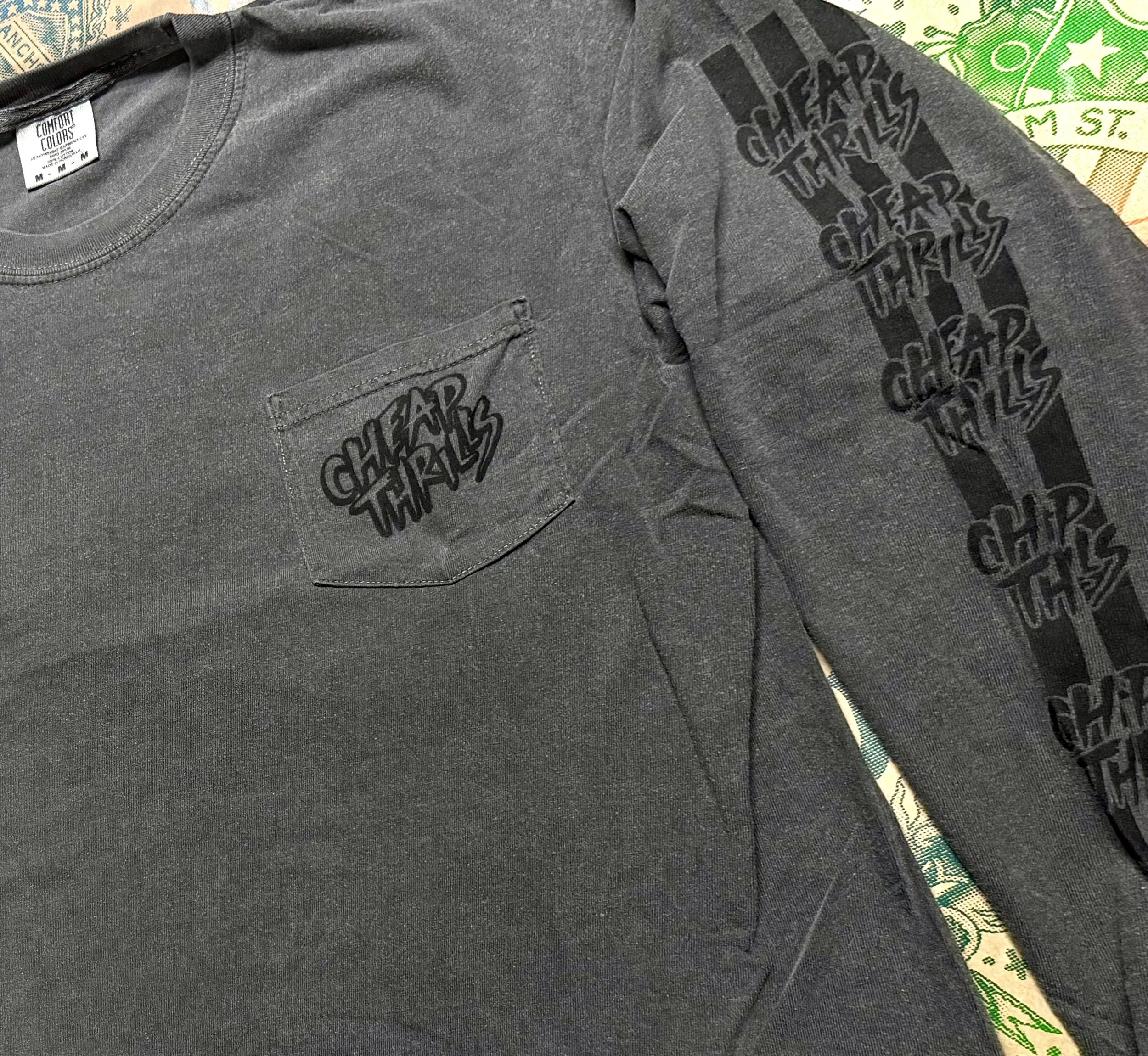 Cheap Thrills Comfort Colors Pocket Long Sleeve