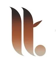 Stylized lowercase letter 't' with a gradient from black to brown.