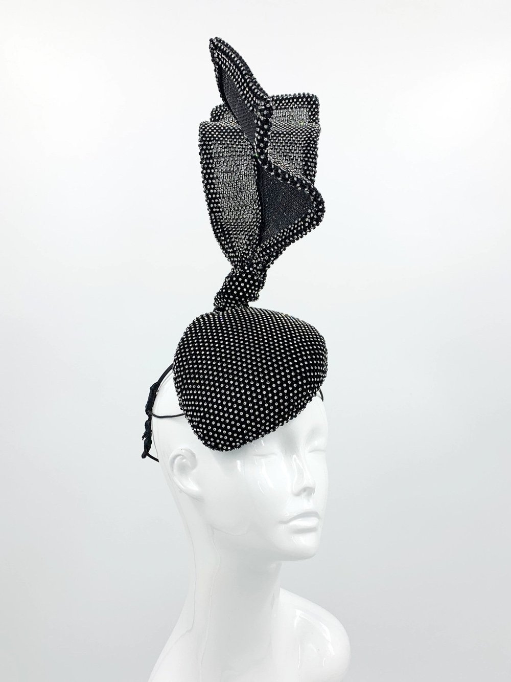 White Feather hat — Vivian Blooms Millinery