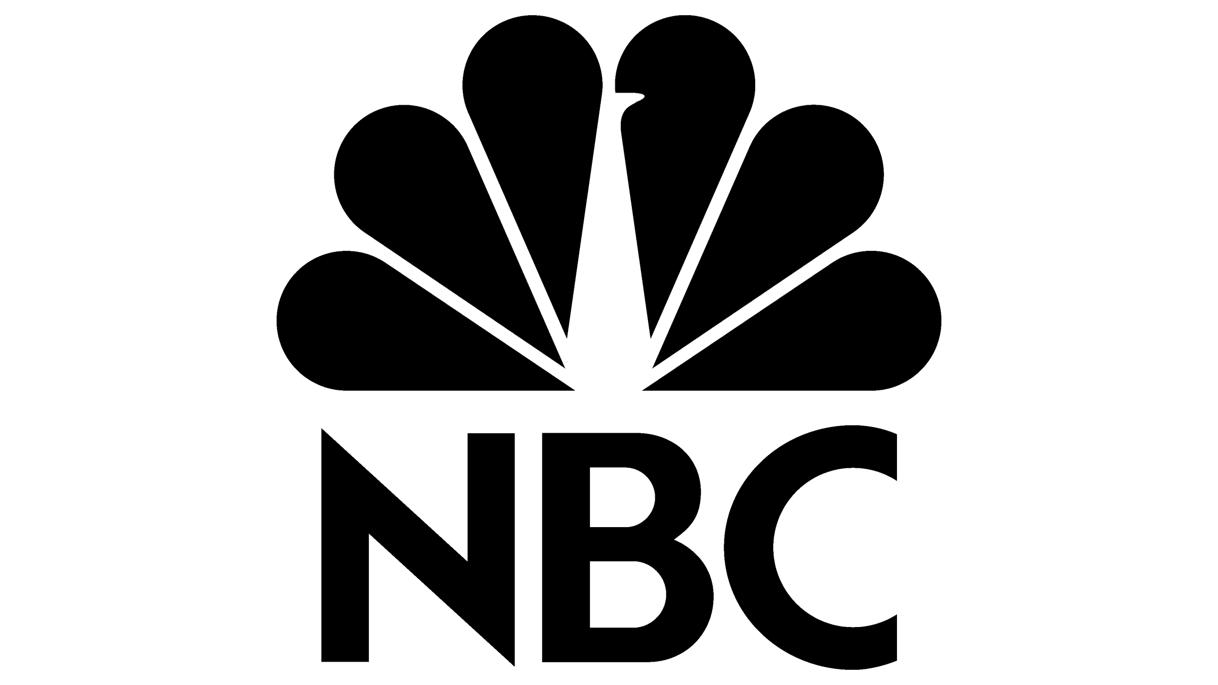 NBC logo with peacock feather design above the letters NBC.