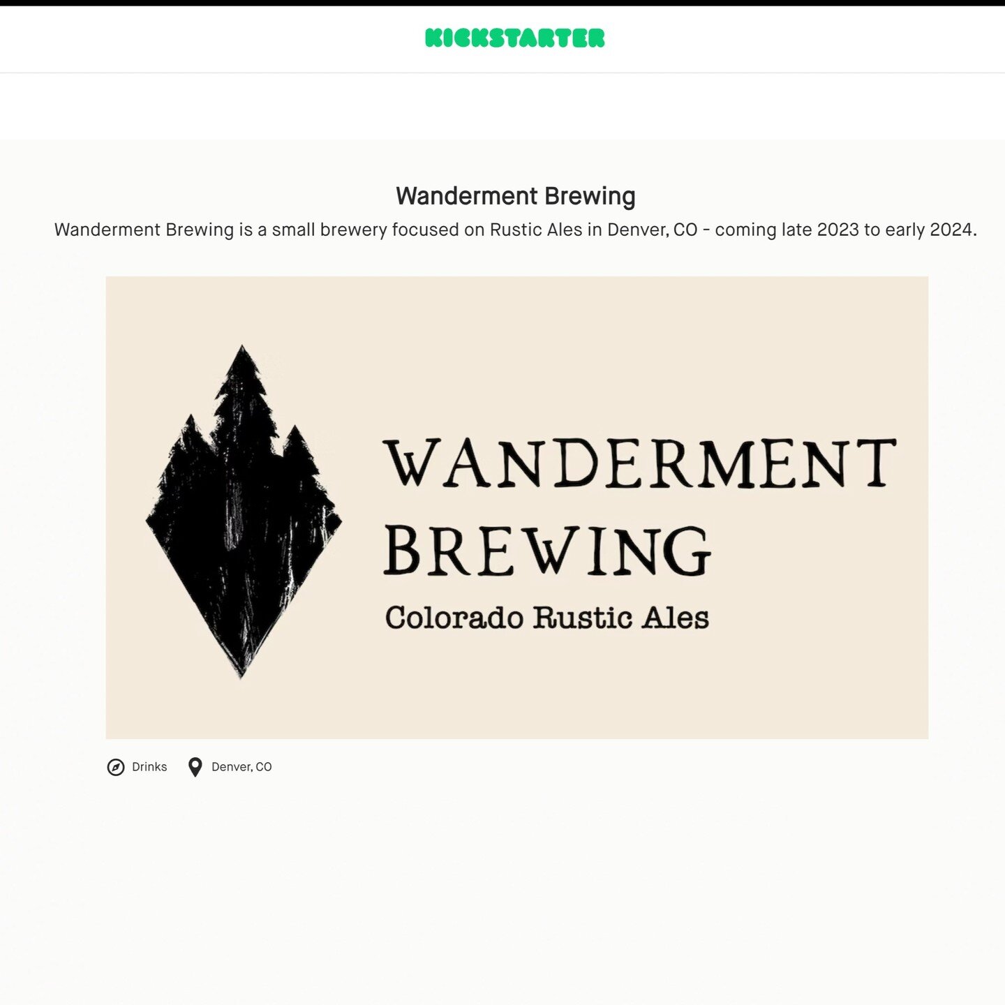 We have just launched our Kickstarter to help raise money and make our dream of bringing Wanderment Brewing into the world a reality. Feel free to contribute any amount that you are comfortable with and of course no pressure. Any amount is truly appr