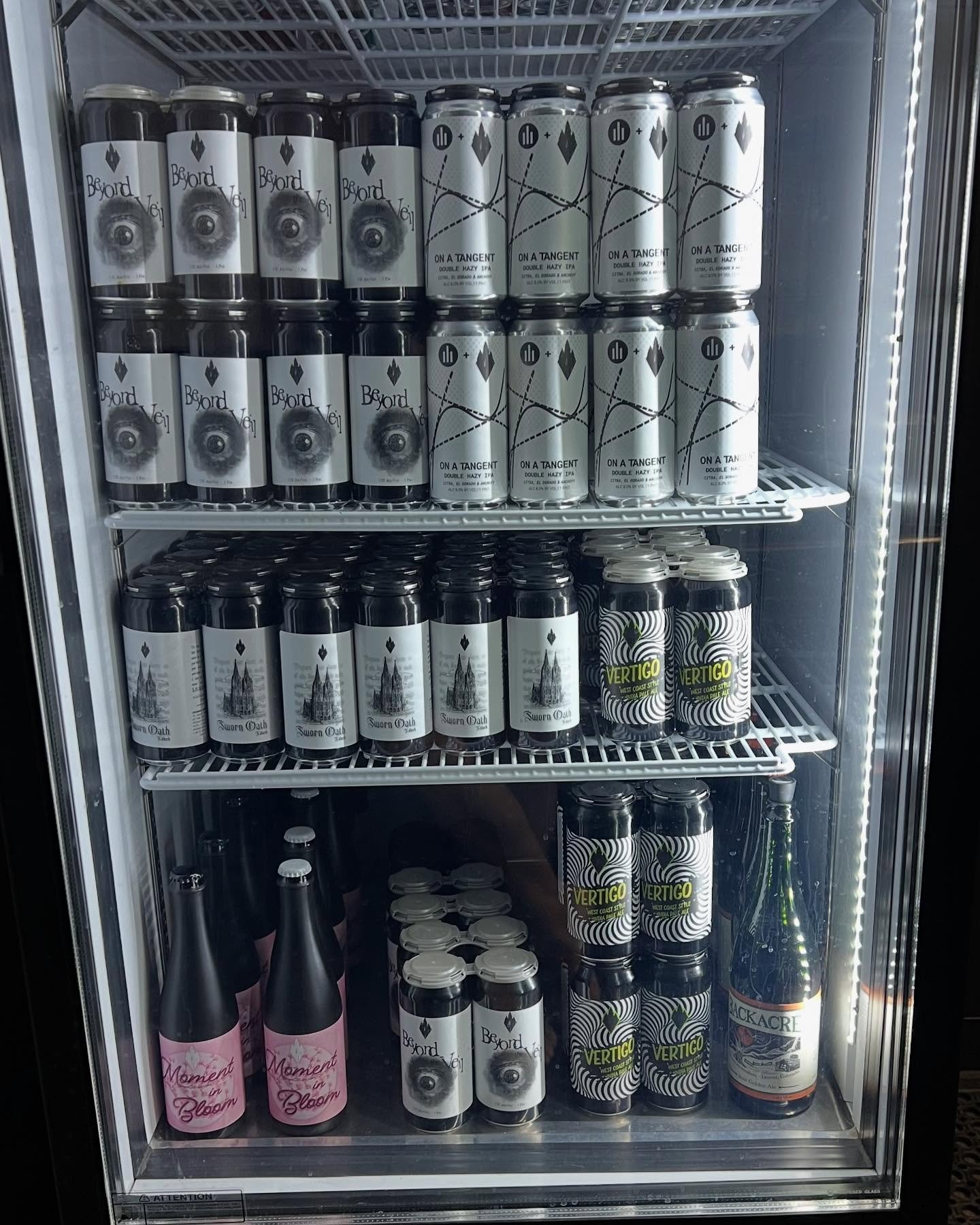 Our can sealer is back to being fully operational and we are stocked up with some of your favorite cans.

We also still have about a case of our hazy DIPA collab with @milieufermentation available in cans and plenty on draft.
Stock up today!!! 🍻

#d