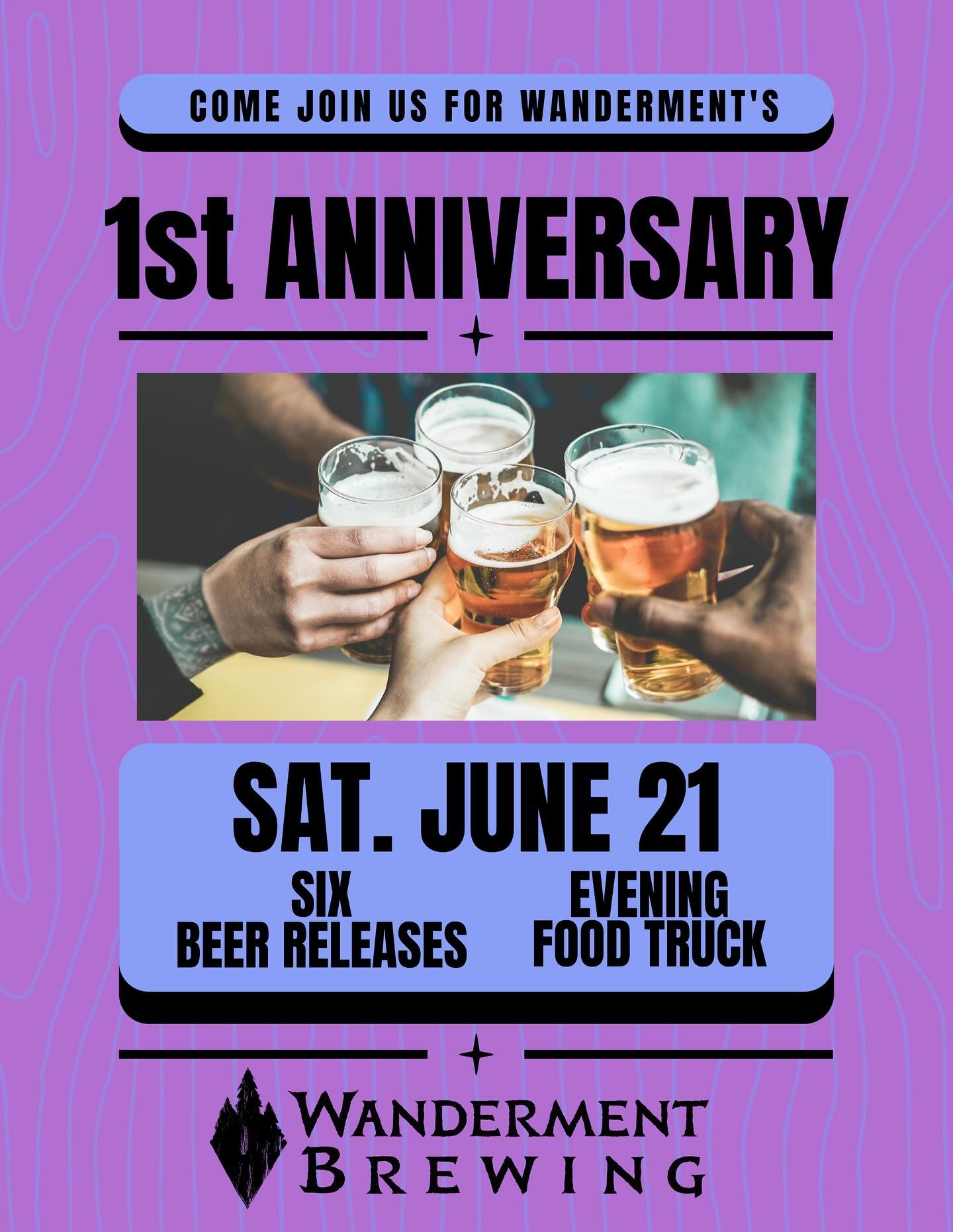 This weekend we celebrate being opened 1 full year with 7 beer releases.

The only thing we can really say is thank you for allowing us to do this and your support. Here&rsquo;s to the next year and I will see you in the taproom 🍻🖤