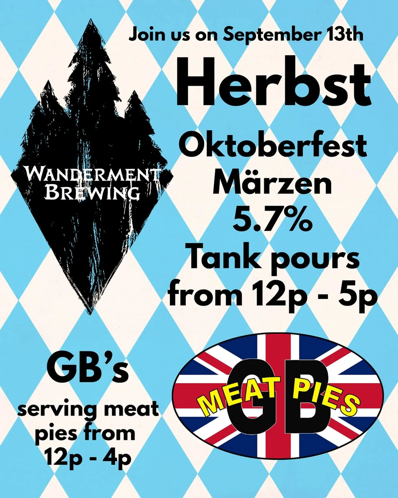 𝕳𝖊𝖗𝖇𝖘𝖙

This Saturday we are releasing mine and I&rsquo;m sure others favorite seasonal beer.
Meaning &lsquo;autumn&rsquo; in German - Herbst is a traditional Oktoberfest M&auml;rzen, single decocted, using all noble hops, spunded for natural c