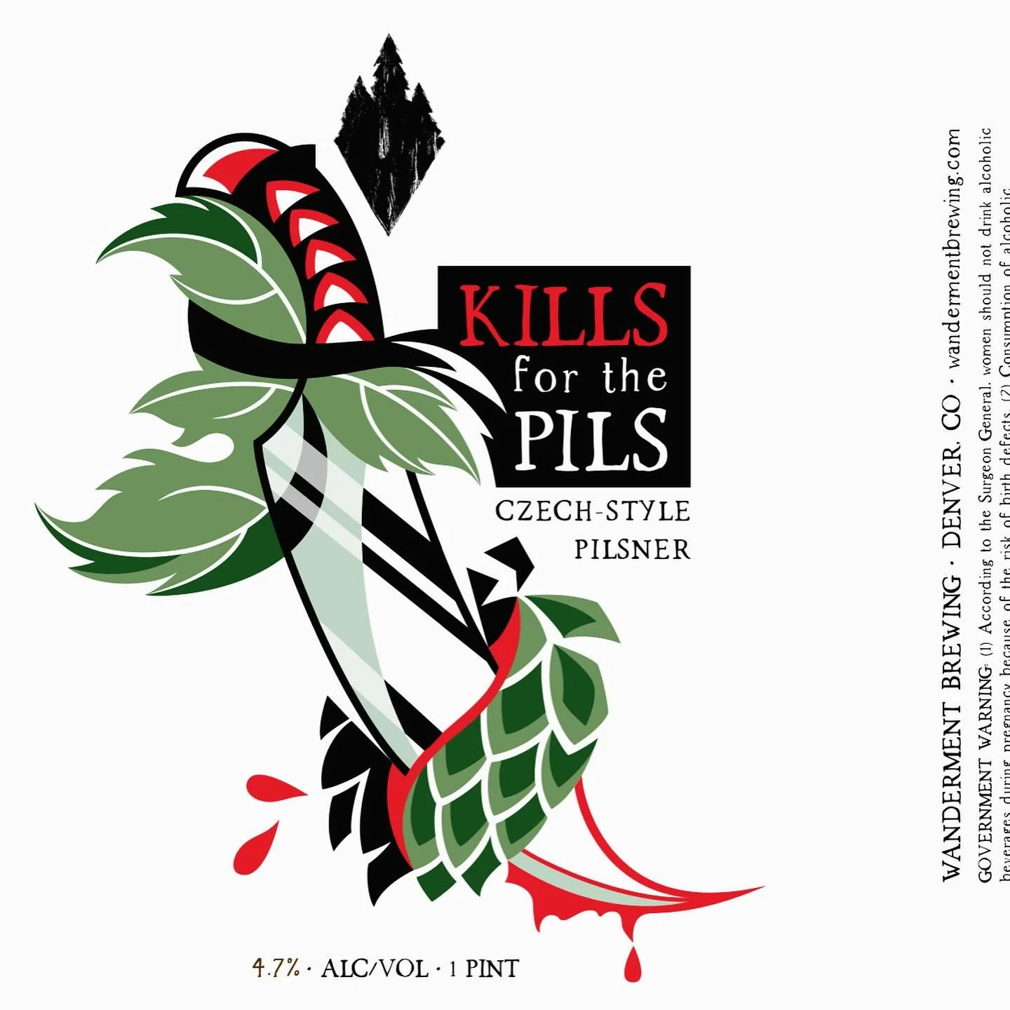 Kills For The Pils is our homage to a personal favorite lager style, the 12&deg; Czech-style Pilsner.

I followed a strict brewing process and used as many Czech ingredients that I could get my hands on including 100% Czech Saaz hops &amp; yeast, dec