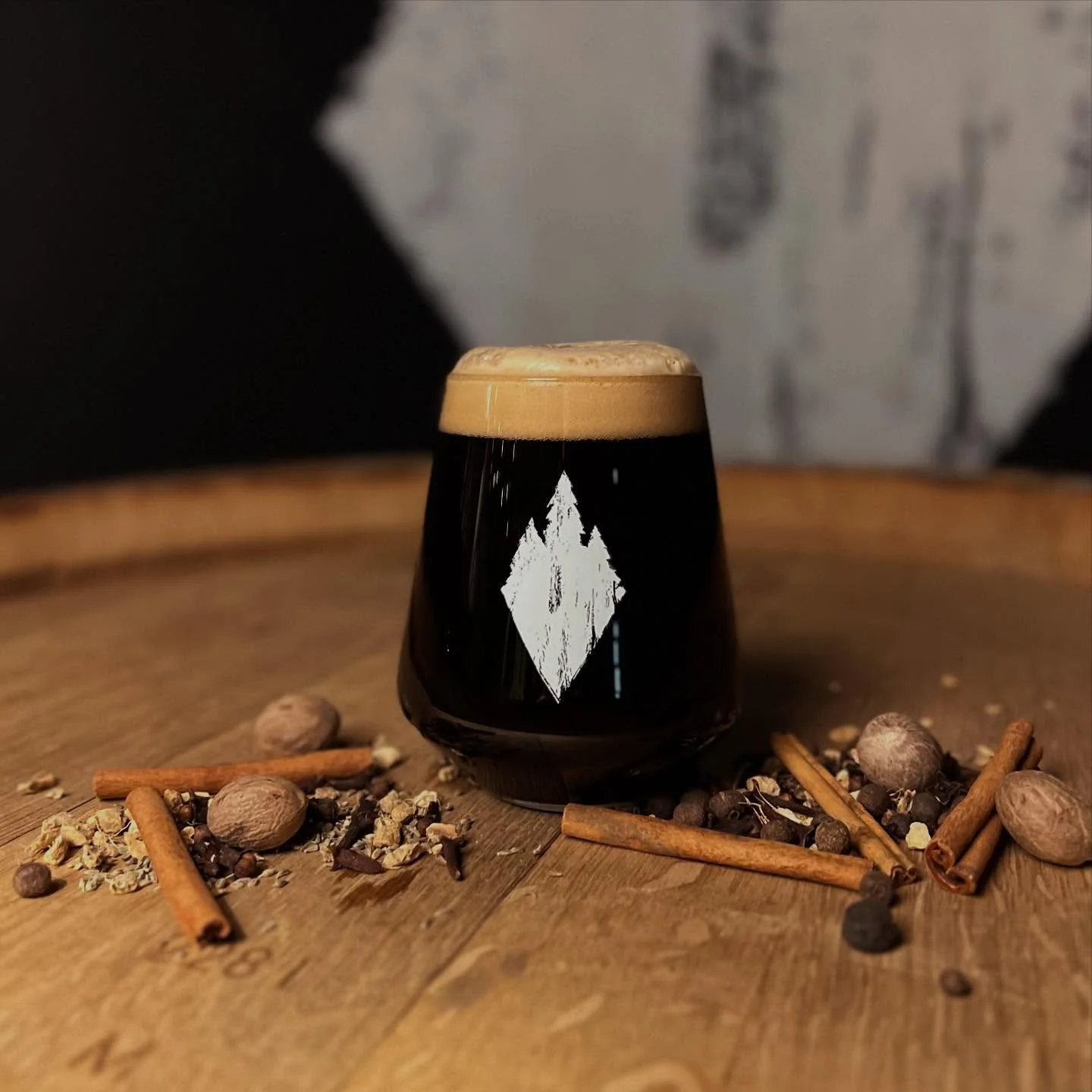 m&oslash;rk (Norwegian for &ldquo;dark&rdquo;) is a dark lager conditioned on pretty much every winter spice possible: vanilla, all spice, cinnamon, ginger, cloves, nutmeg, &amp; a touch of anise.

Think a semi-sweet christmas cookie, full of spices,