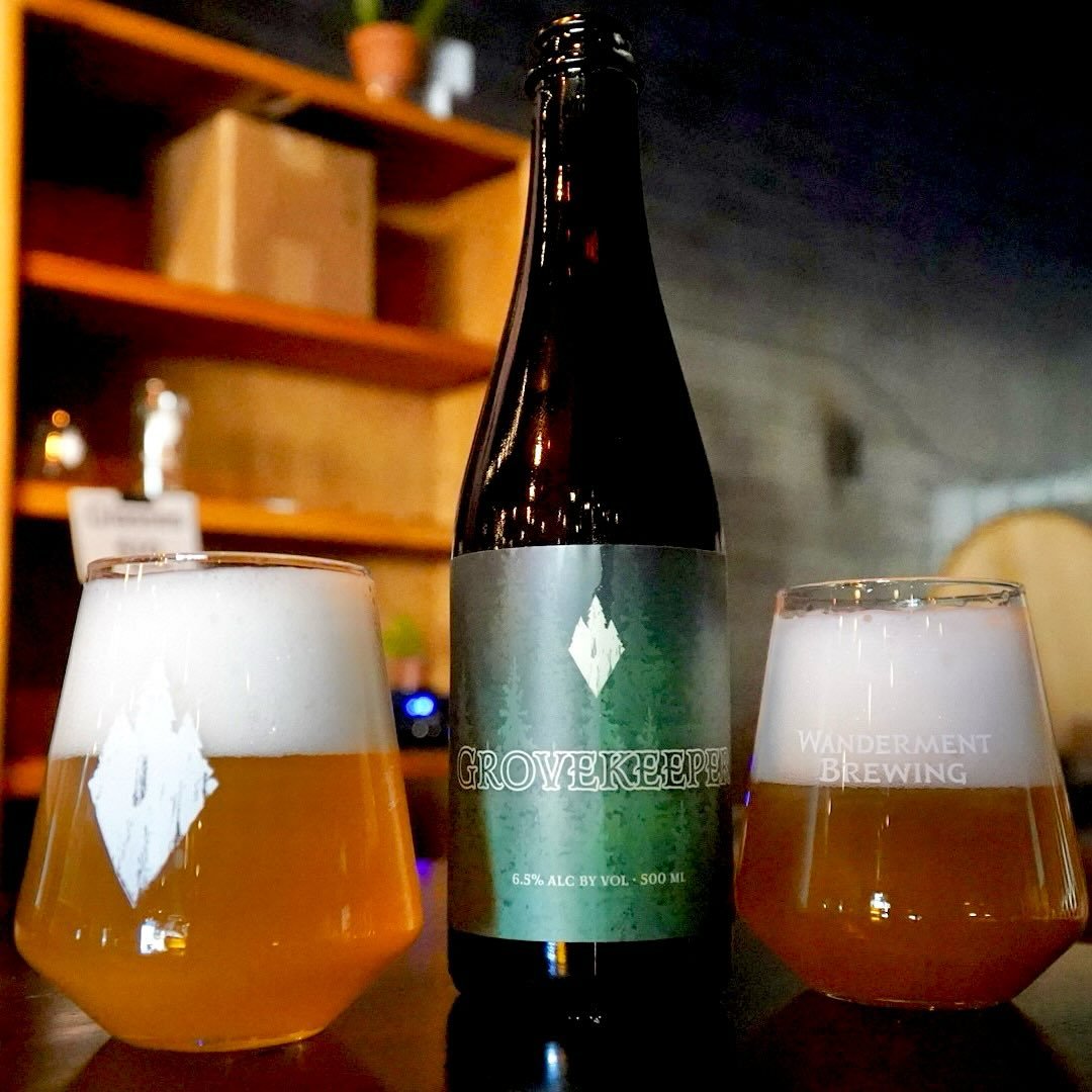 Grovekeeper - our winter seasonal gin barrel saison aged on spruce tips makes it&rsquo;s return this Saturday. The perfect style to kick off the colder months ahead 🌲

Grovekeeper is a mixed culture saison brewed with spelt and wheat. It has been ag