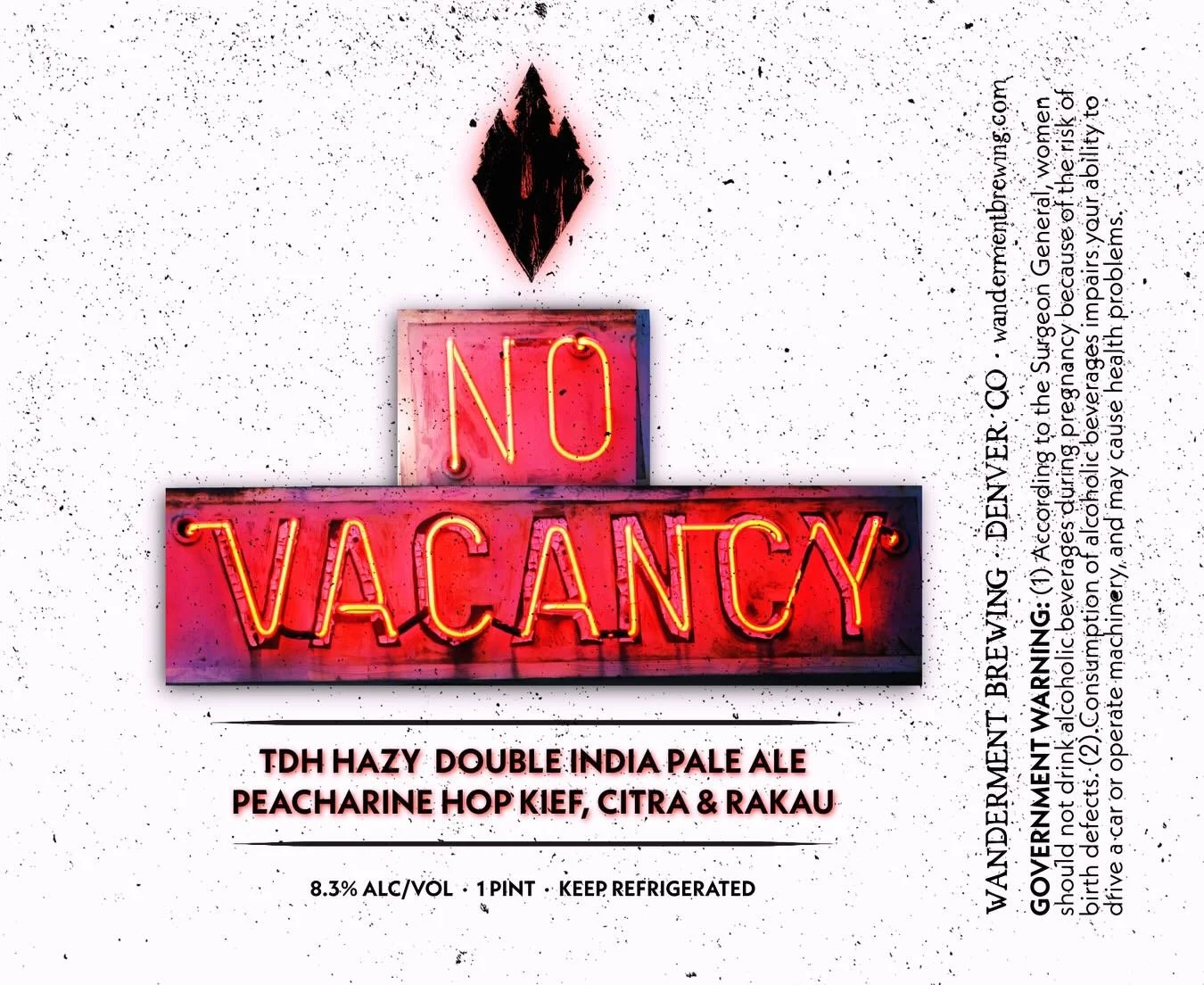 No Vacancy is a heavily hop saturated DIPA that has been triple dry-hopped with Peacharine hop kief, Citra, &amp; Rakau hops at 8.3%.

We were fortunate to be one of the first breweries to utilize the 2025 Peacharine Kief from @freestylehops and it&r