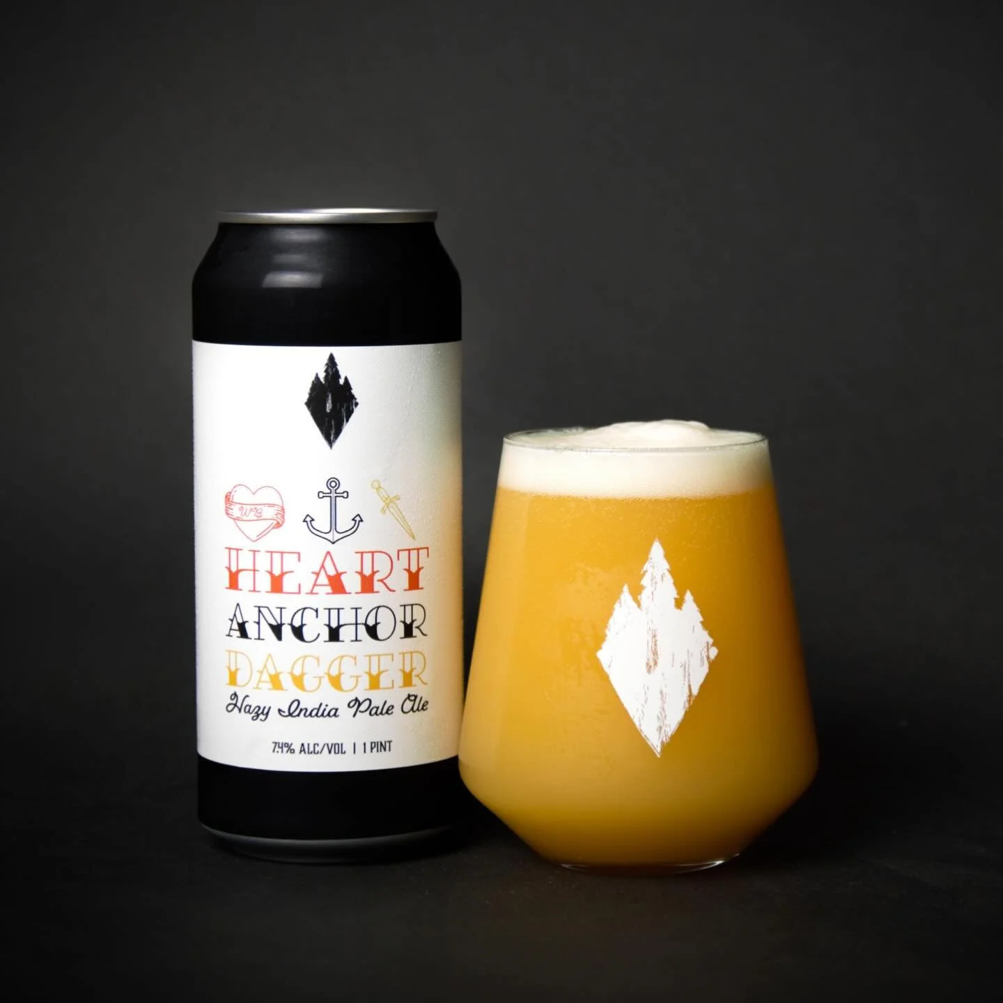 Heart Anchor Dagger is a DDH hazy IPA hopped with Citra, Nelson &amp; Motueka hops (this might be our favorite combo) and absolutely delicious.

We released the first iteration back in September 2024 which felt like such a long time ago, so this Satu