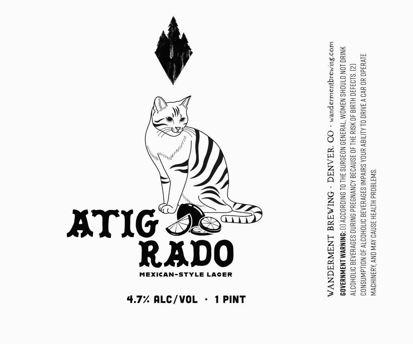This Saturday join us for our annual pre-summer Mexican Lager release!
Atigrado is a Mexican-style lager made with pilsner, flaked maize, and Vienna malts. It is naturally carbonated via spunding and happily dry-hopped with Motueka for a nice lime bi