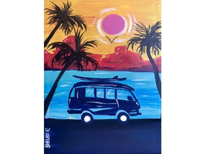 Paint and Sip: Summer Road Trip