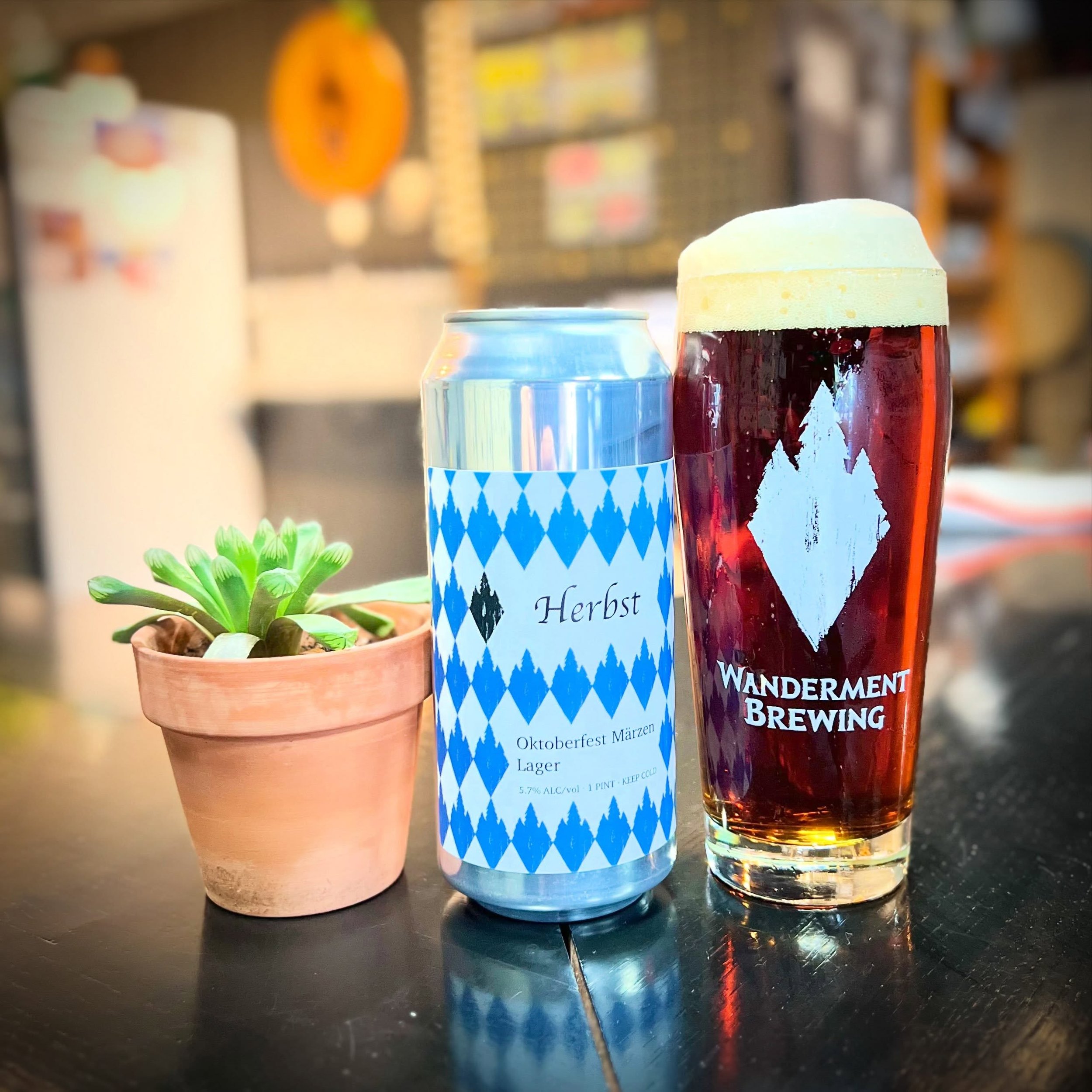 Herbst &bull; 5.7%
Translates to Autumn in 🇩🇪
Available on Saturday on draft, 4-packs to go, and course tank pours from 12-5pm for one day only!

We modeled this year&rsquo;s M&auml;rzen after the darker, more malt-forward Ayinger &amp; Spaten styl