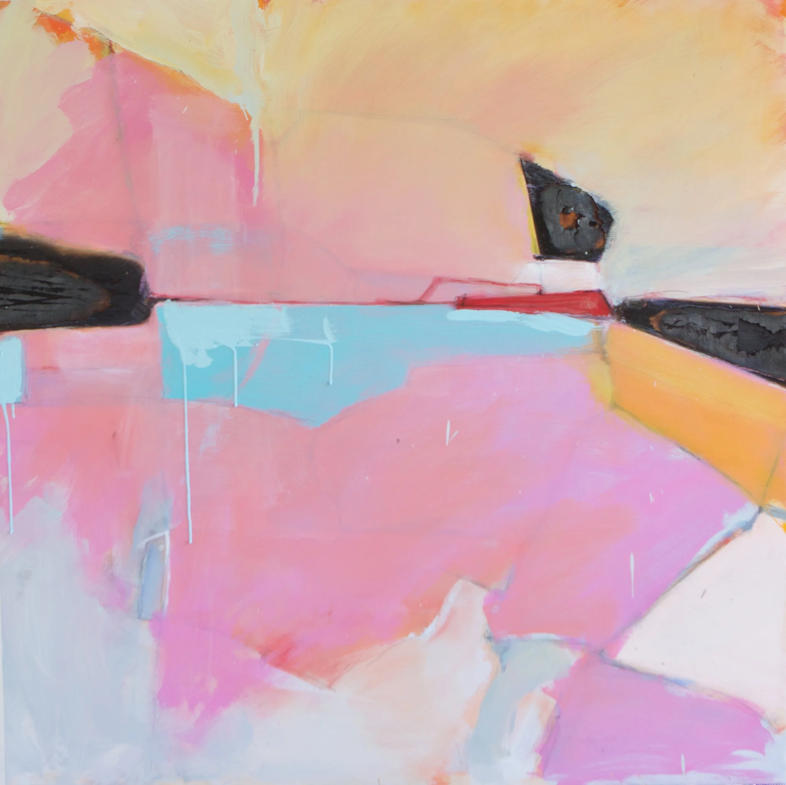 Sorrows Of Gin - Oil On Burnt Wood 36x36.jpg