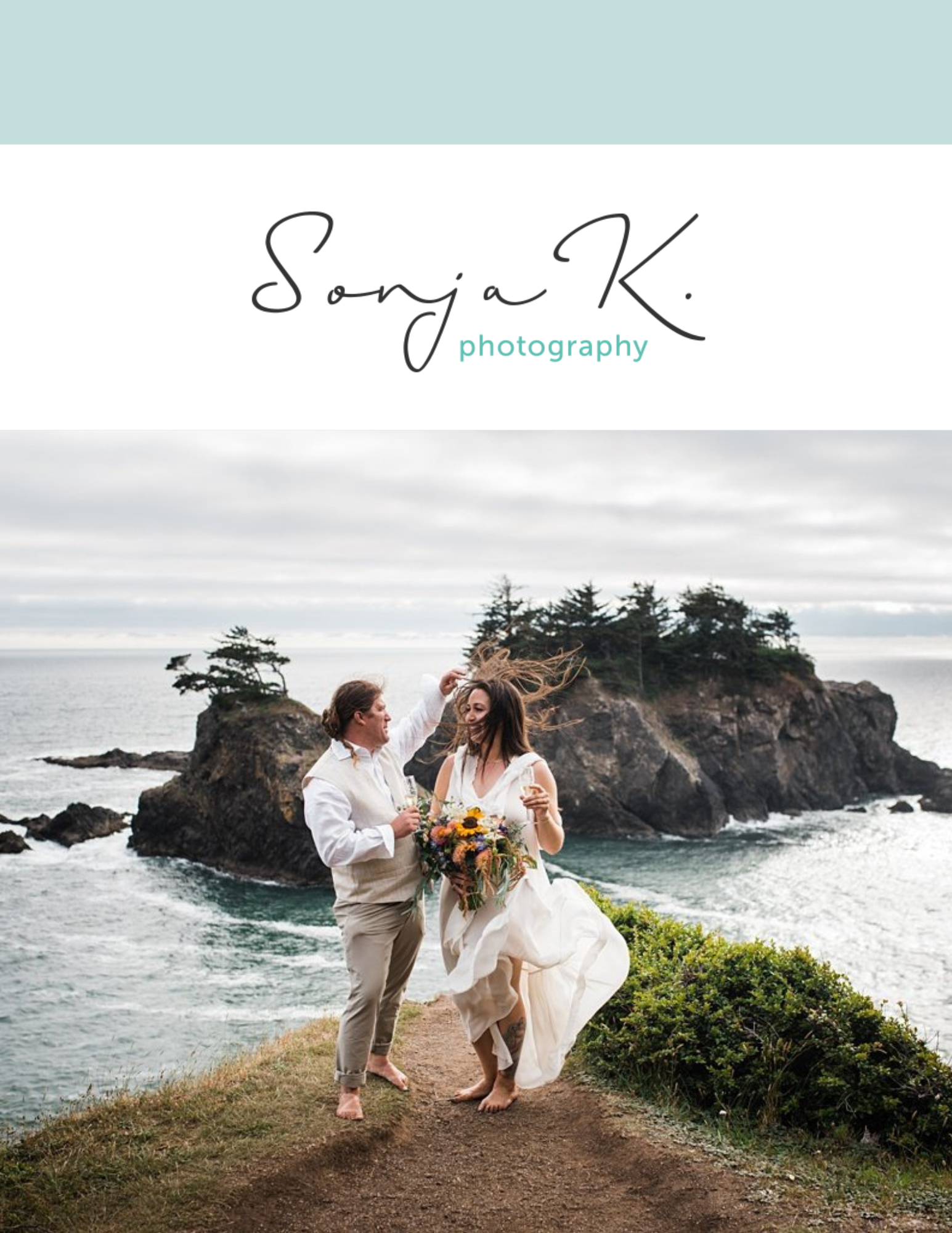 Intimate Elopement at Crook Point on the Southern Oregon Coast || Leah + Jon