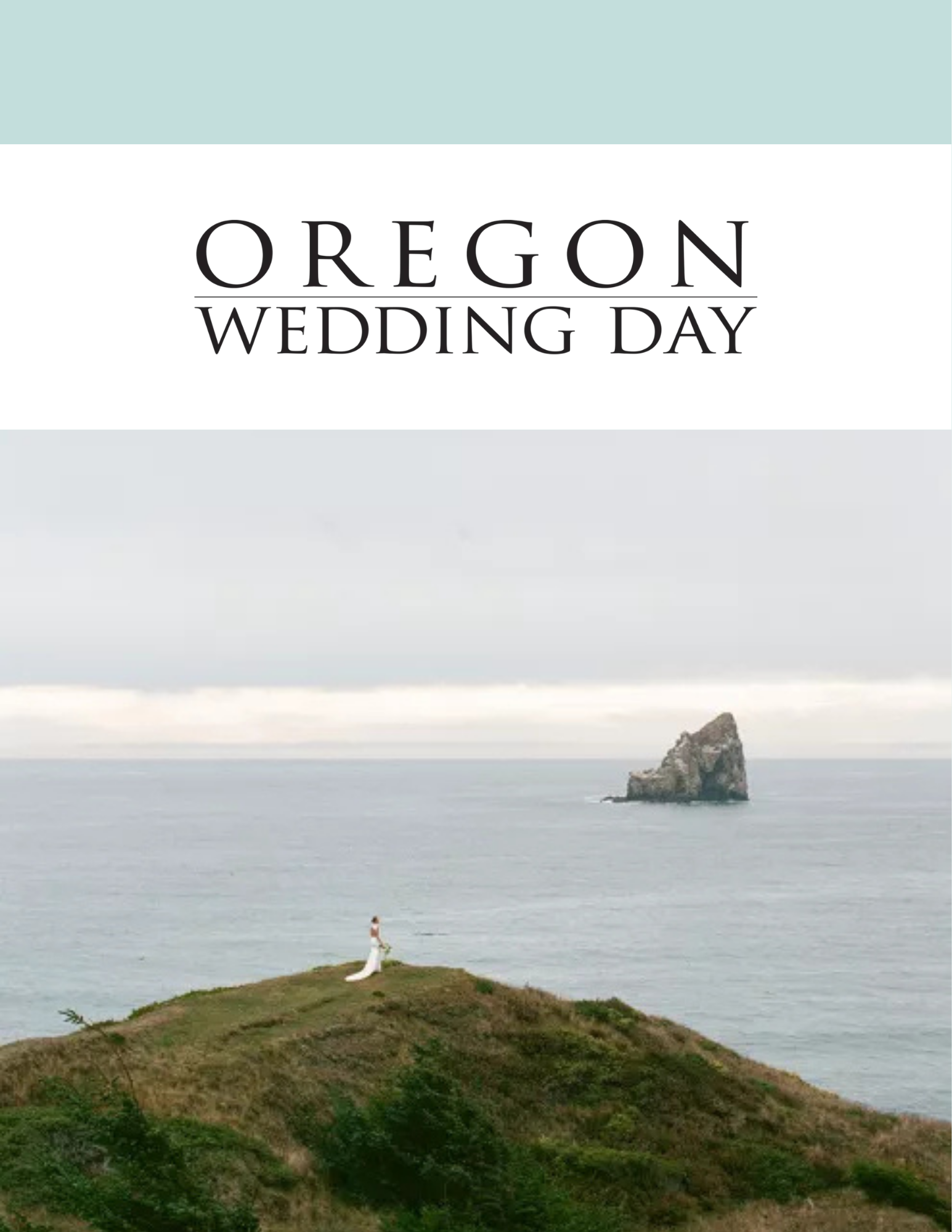 Far &amp; Away: Coastal Views, Dramatic Bridal Style and Playful Design in Editorial at Crook Point