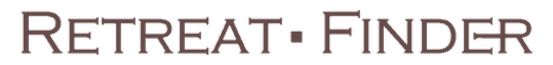Text reads 'RETREAT · FINDER' in stylized font.