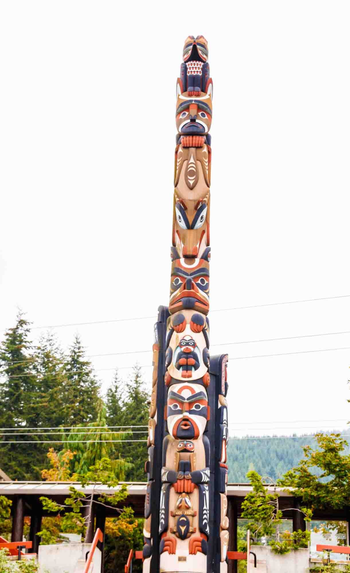 Folk Tale Totems (one of three 45 ft, 30 ft, 22 ft)
